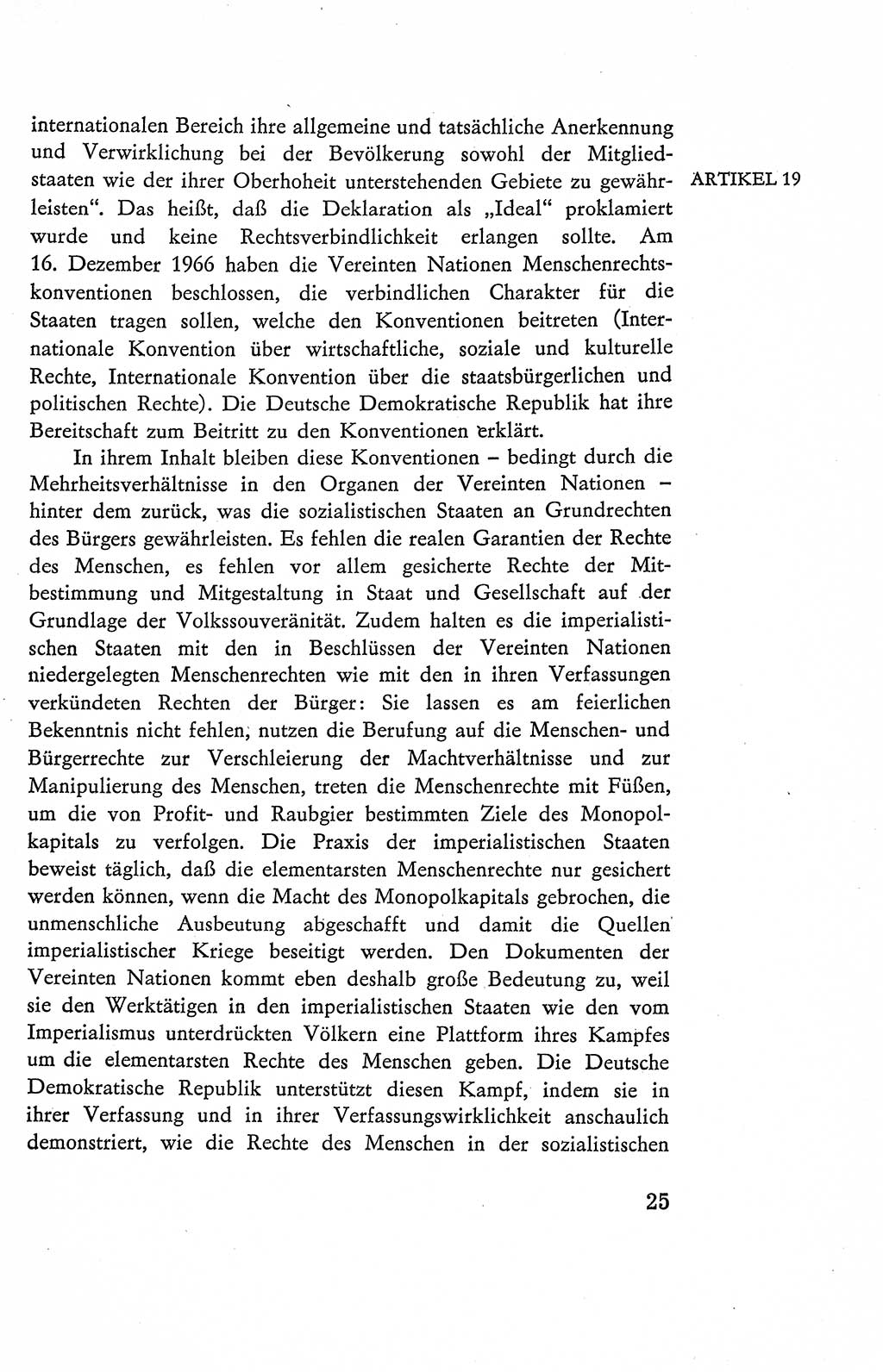 Verfassung der Deutschen Demokratischen Republik (DDR), Dokumente, Kommentar 1969, Band 2, Seite 25 (Verf. DDR Dok. Komm. 1969, Bd. 2, S. 25)