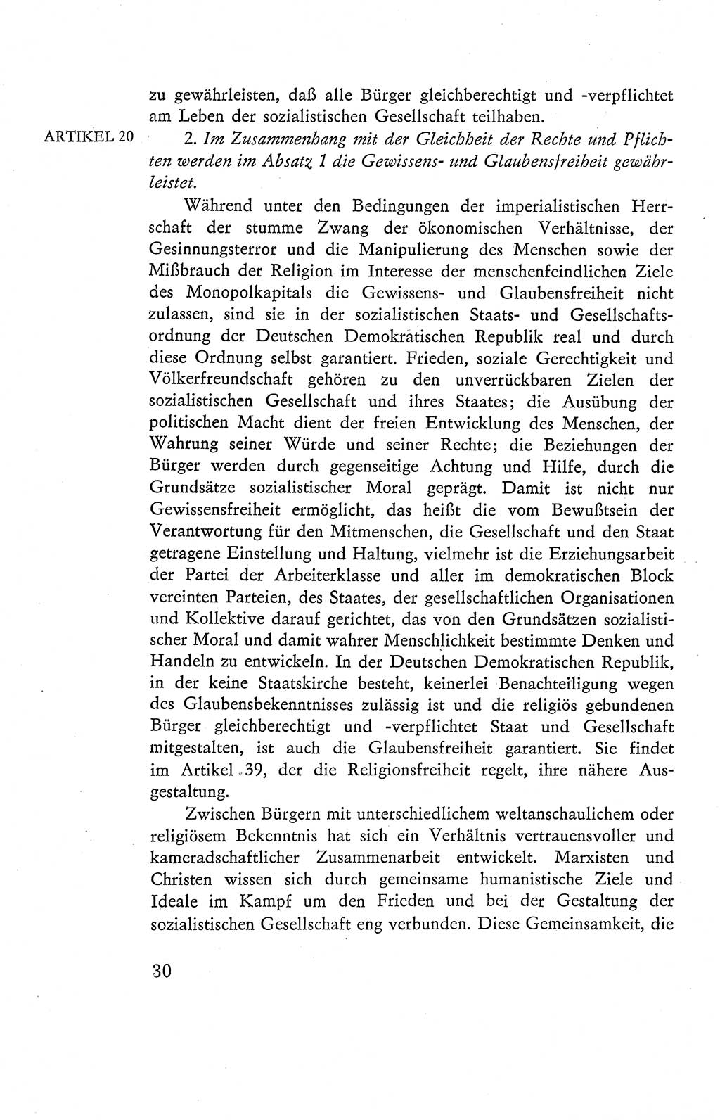 Verfassung der Deutschen Demokratischen Republik (DDR), Dokumente, Kommentar 1969, Band 2, Seite 30 (Verf. DDR Dok. Komm. 1969, Bd. 2, S. 30)
