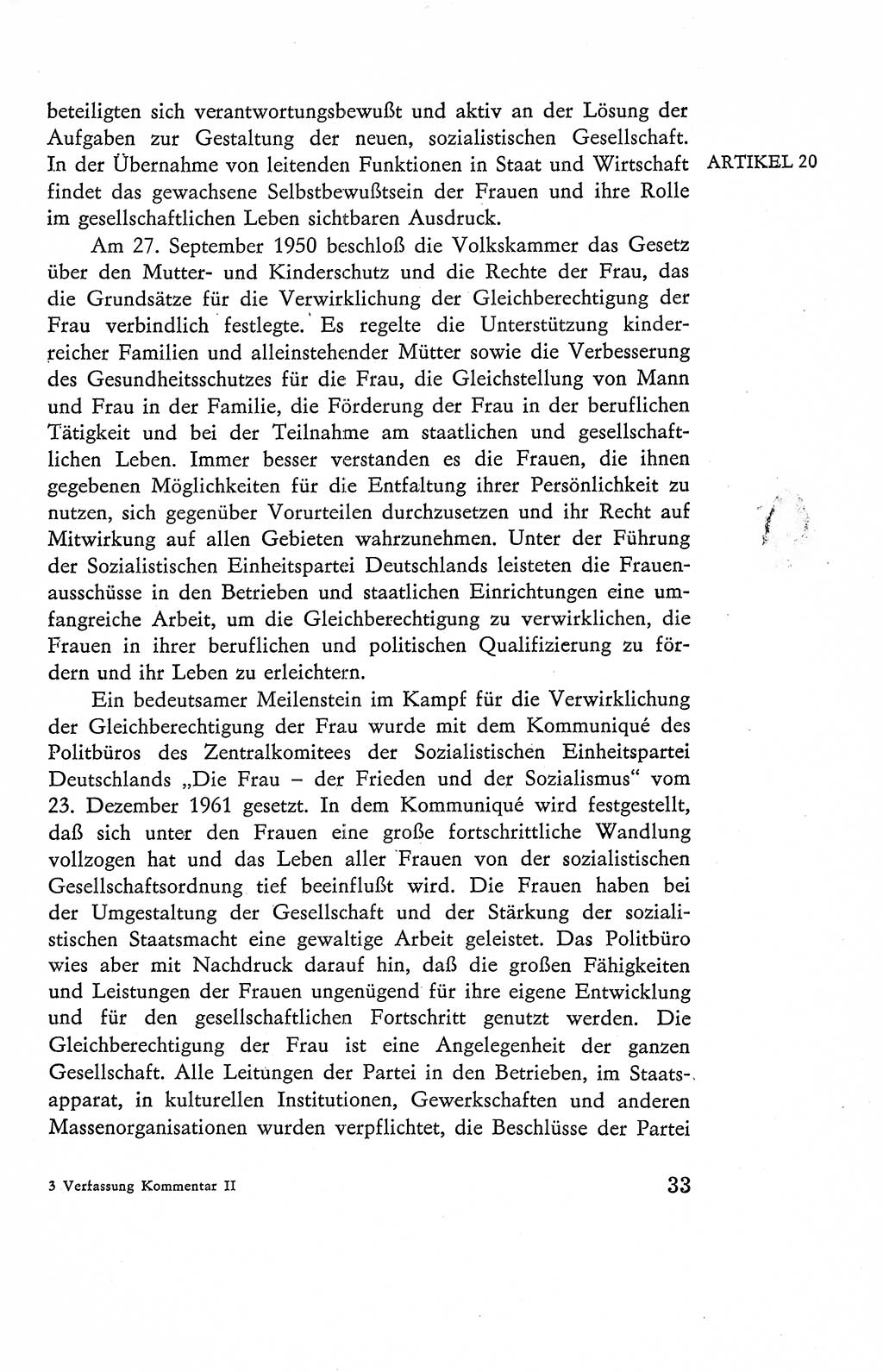 Verfassung der Deutschen Demokratischen Republik (DDR), Dokumente, Kommentar 1969, Band 2, Seite 33 (Verf. DDR Dok. Komm. 1969, Bd. 2, S. 33)