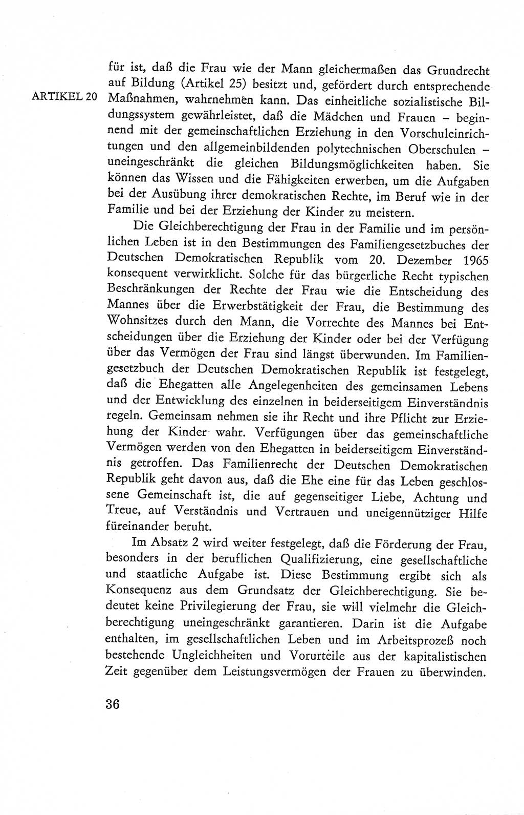 Verfassung der Deutschen Demokratischen Republik (DDR), Dokumente, Kommentar 1969, Band 2, Seite 36 (Verf. DDR Dok. Komm. 1969, Bd. 2, S. 36)