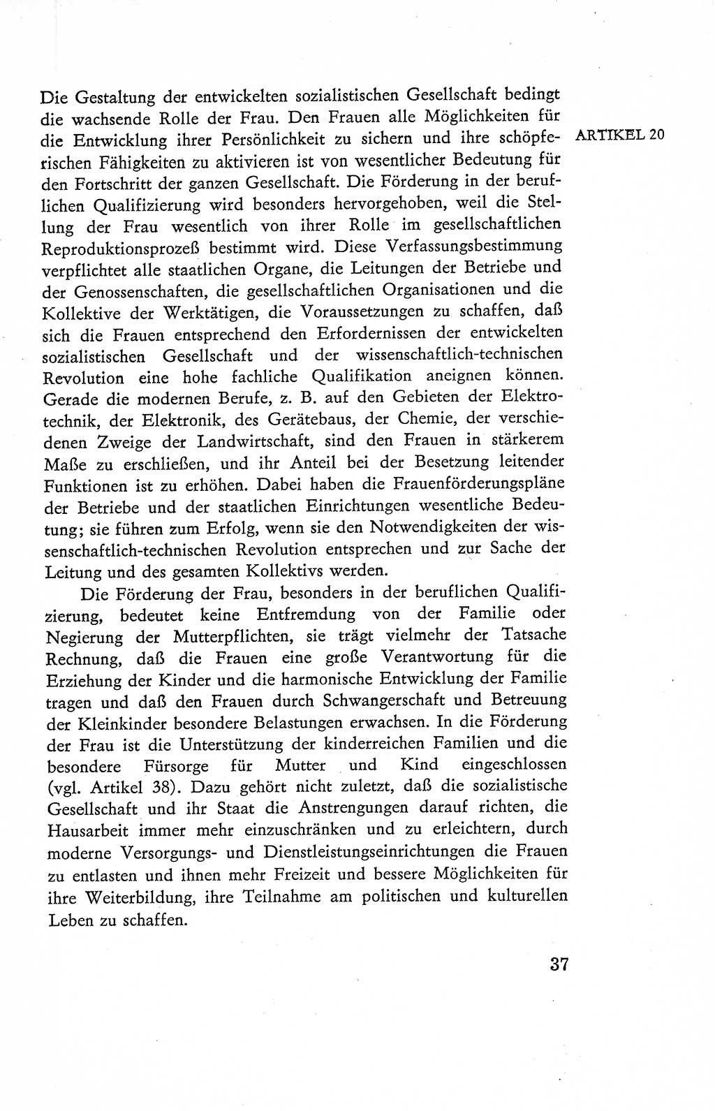 Verfassung der Deutschen Demokratischen Republik (DDR), Dokumente, Kommentar 1969, Band 2, Seite 37 (Verf. DDR Dok. Komm. 1969, Bd. 2, S. 37)
