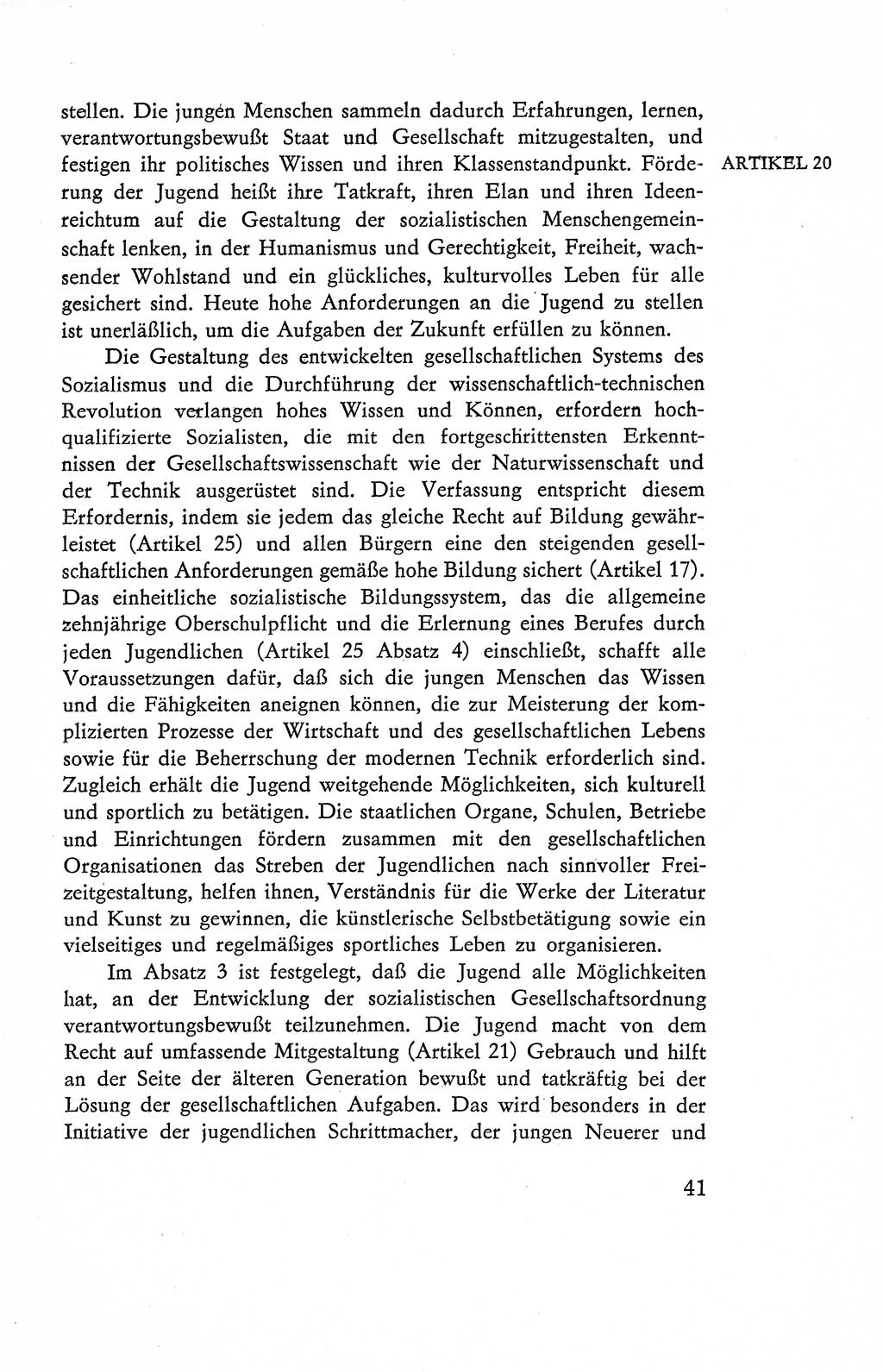 Verfassung der Deutschen Demokratischen Republik (DDR), Dokumente, Kommentar 1969, Band 2, Seite 41 (Verf. DDR Dok. Komm. 1969, Bd. 2, S. 41)