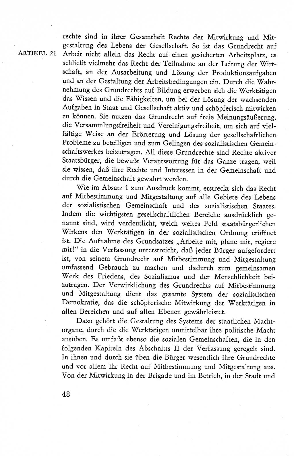Verfassung der Deutschen Demokratischen Republik (DDR), Dokumente, Kommentar 1969, Band 2, Seite 48 (Verf. DDR Dok. Komm. 1969, Bd. 2, S. 48)