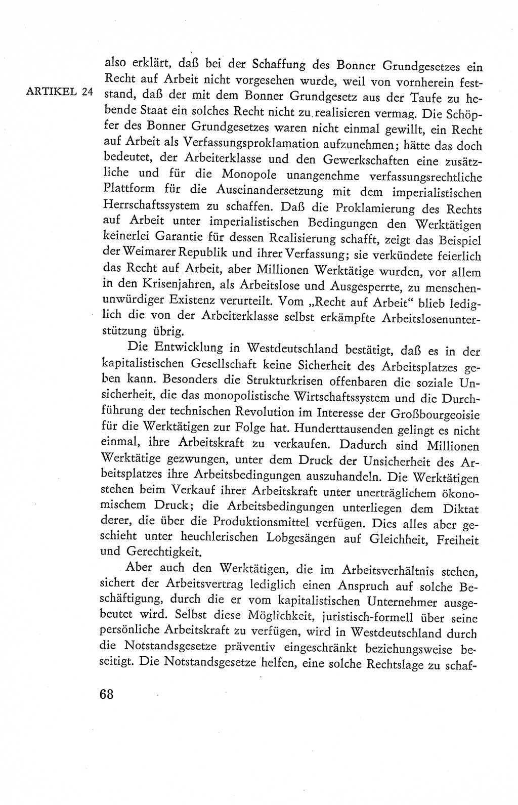 Verfassung der Deutschen Demokratischen Republik (DDR), Dokumente, Kommentar 1969, Band 2, Seite 68 (Verf. DDR Dok. Komm. 1969, Bd. 2, S. 68)