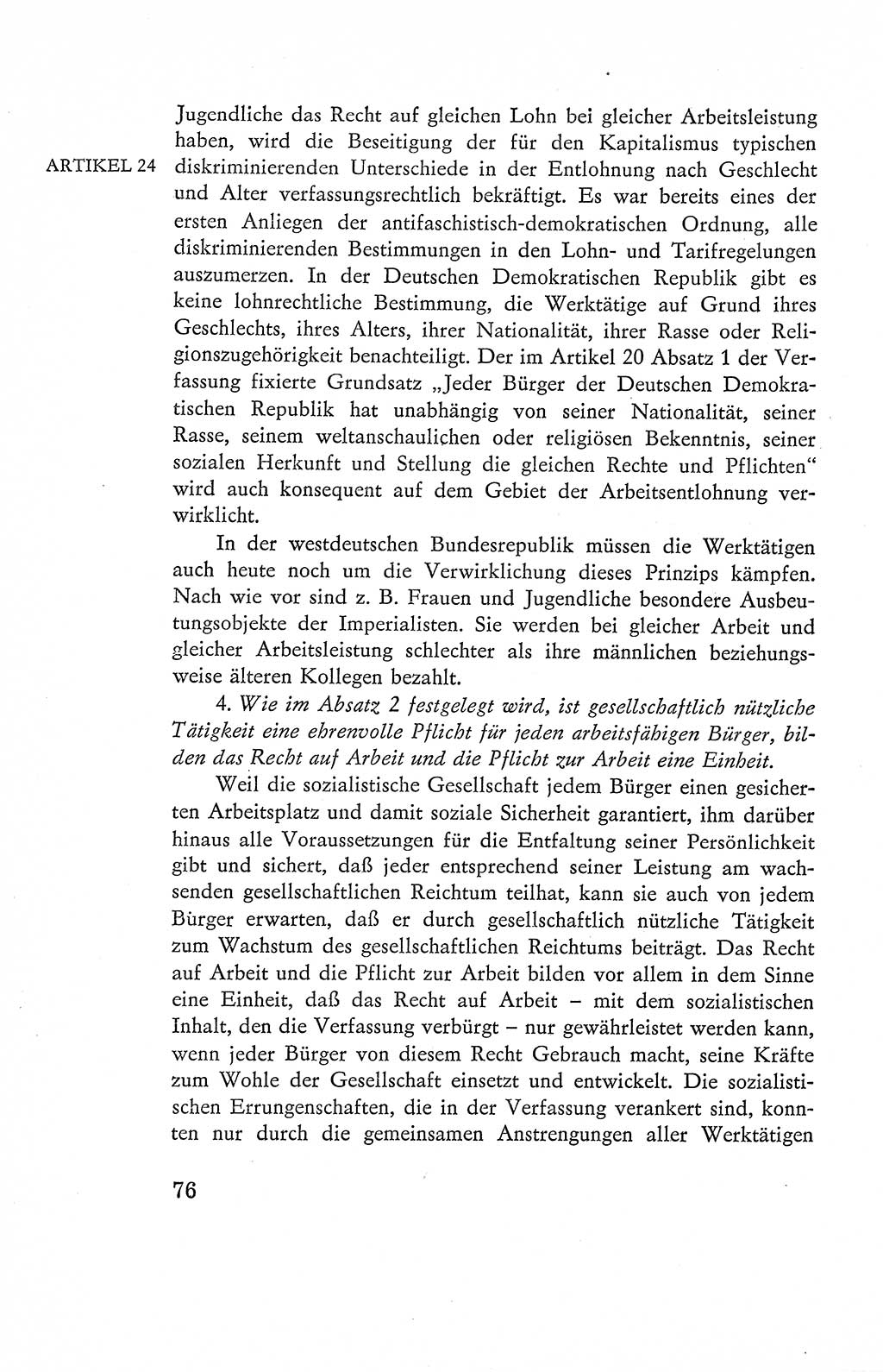 Verfassung der Deutschen Demokratischen Republik (DDR), Dokumente, Kommentar 1969, Band 2, Seite 76 (Verf. DDR Dok. Komm. 1969, Bd. 2, S. 76)