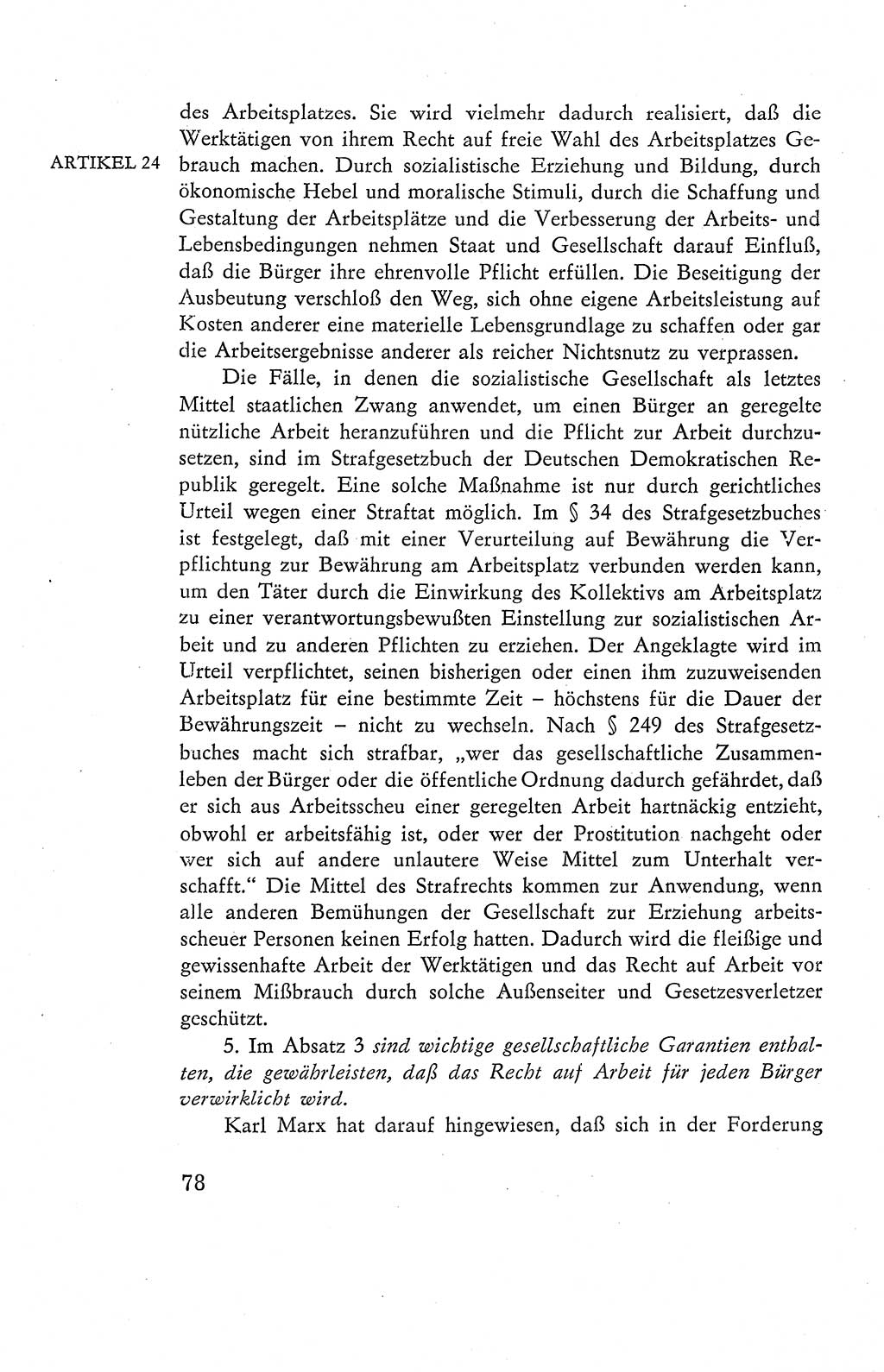 Verfassung der Deutschen Demokratischen Republik (DDR), Dokumente, Kommentar 1969, Band 2, Seite 78 (Verf. DDR Dok. Komm. 1969, Bd. 2, S. 78)