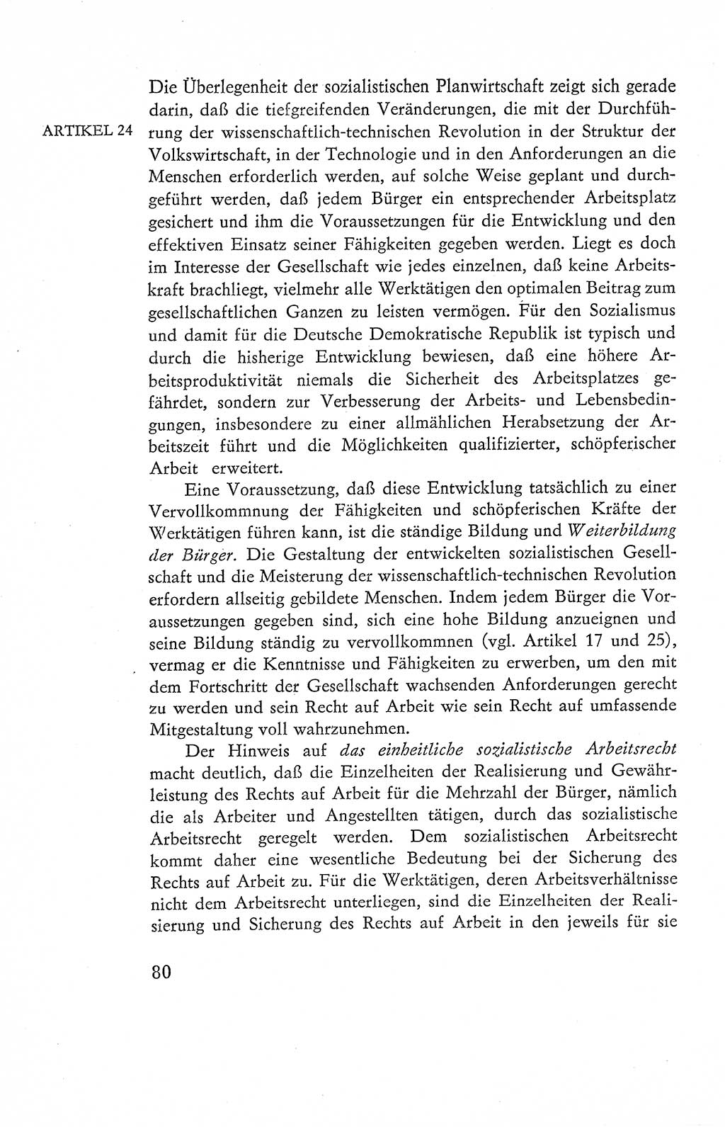 Verfassung der Deutschen Demokratischen Republik (DDR), Dokumente, Kommentar 1969, Band 2, Seite 80 (Verf. DDR Dok. Komm. 1969, Bd. 2, S. 80)