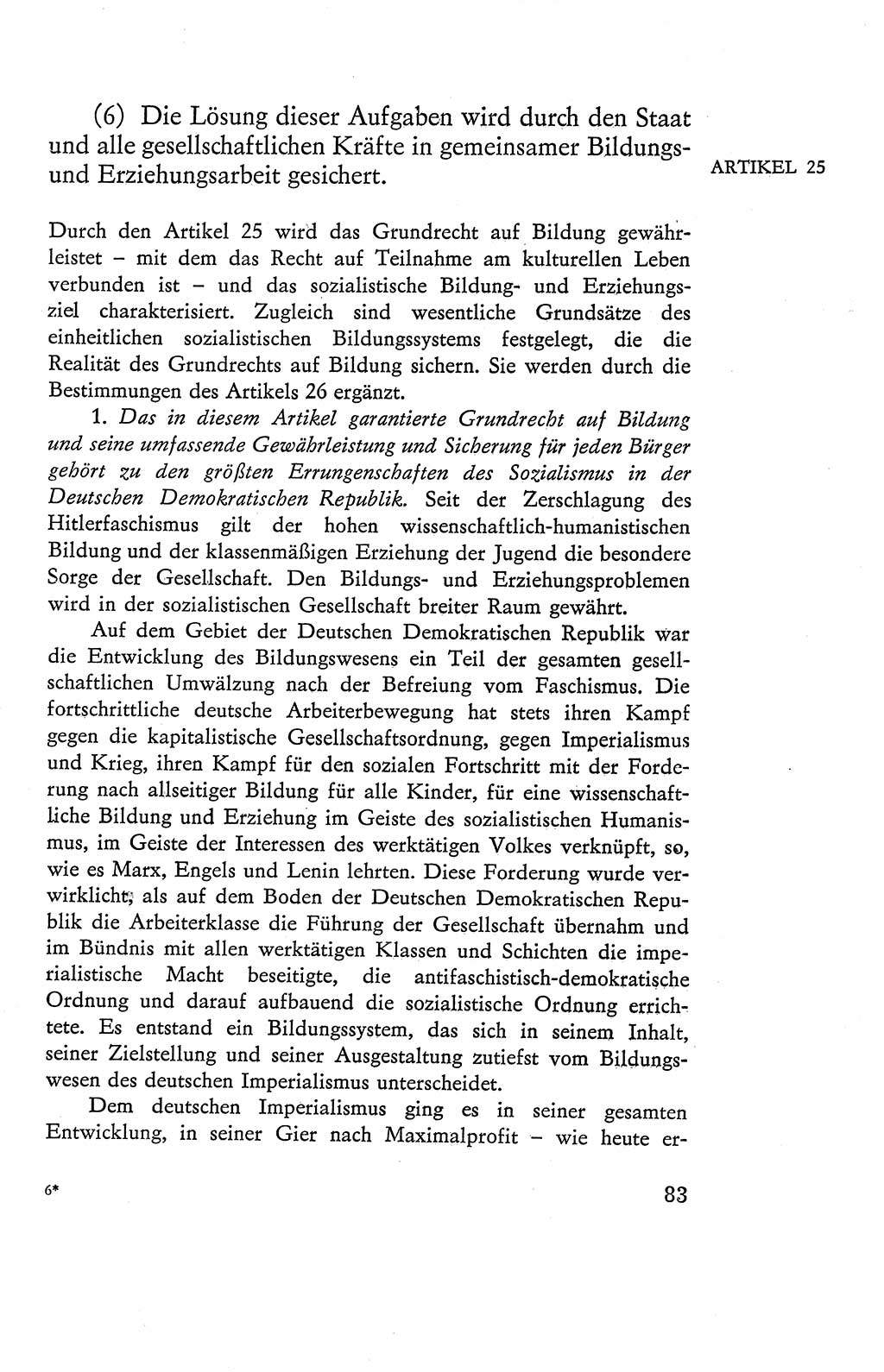 Verfassung der Deutschen Demokratischen Republik (DDR), Dokumente, Kommentar 1969, Band 2, Seite 83 (Verf. DDR Dok. Komm. 1969, Bd. 2, S. 83)