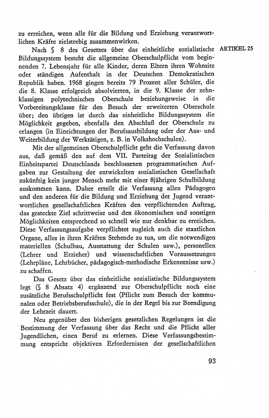 Verfassung der Deutschen Demokratischen Republik (DDR), Dokumente, Kommentar 1969, Band 2, Seite 93 (Verf. DDR Dok. Komm. 1969, Bd. 2, S. 93)