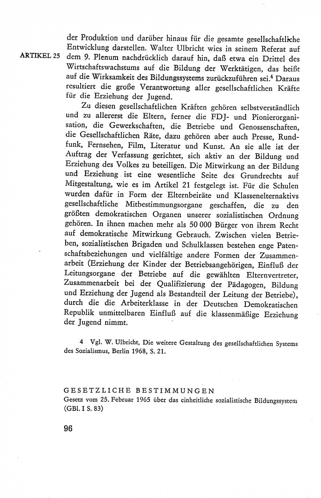 Verfassung der Deutschen Demokratischen Republik (DDR), Dokumente, Kommentar 1969, Band 2, Seite 96 (Verf. DDR Dok. Komm. 1969, Bd. 2, S. 96)