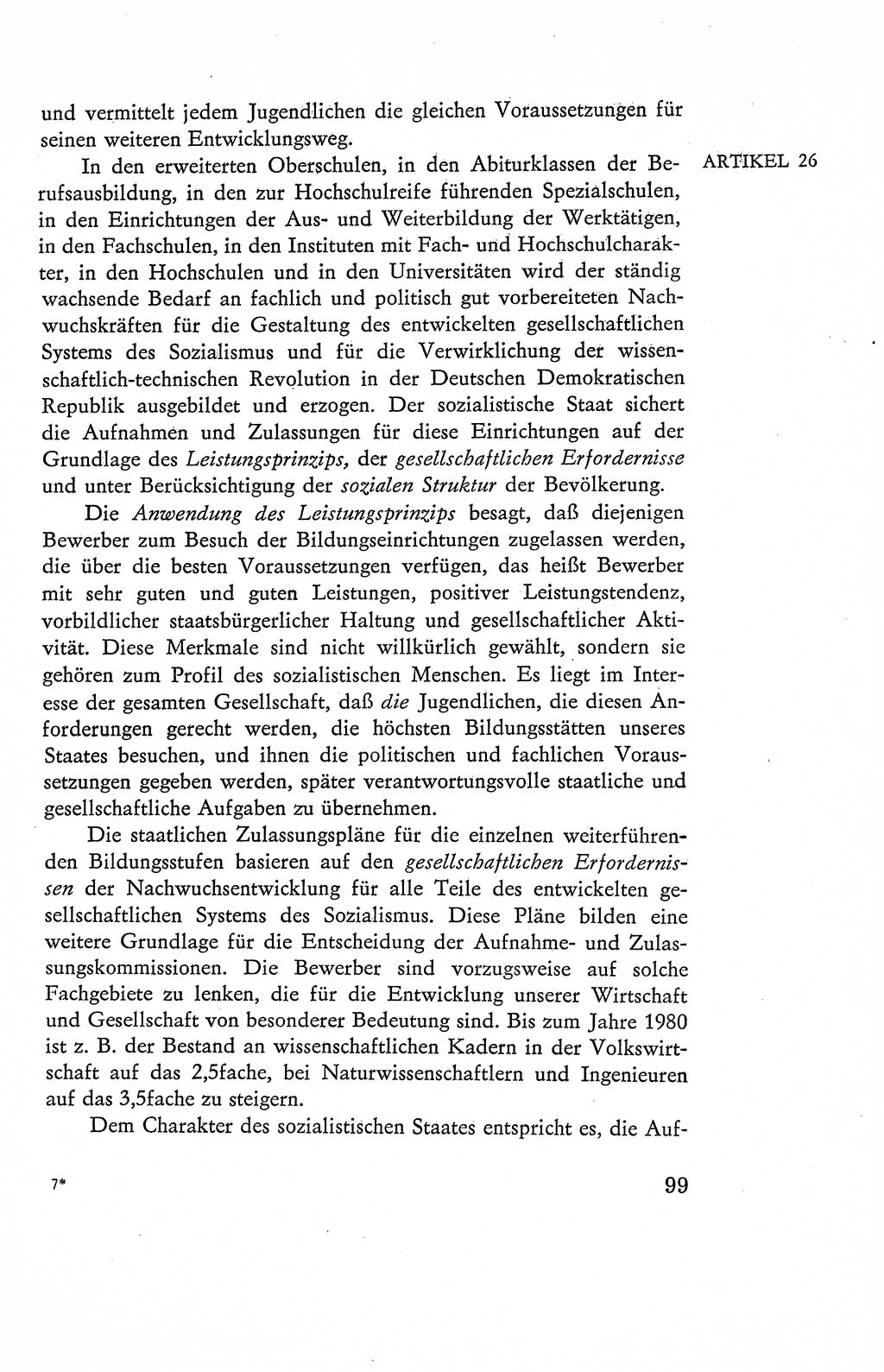 Verfassung der Deutschen Demokratischen Republik (DDR), Dokumente, Kommentar 1969, Band 2, Seite 99 (Verf. DDR Dok. Komm. 1969, Bd. 2, S. 99)