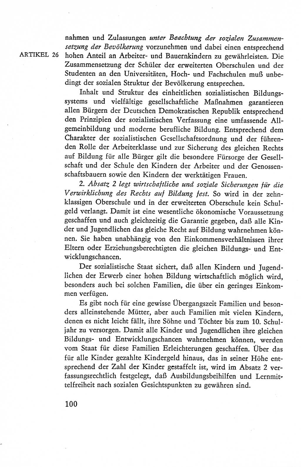 Verfassung der Deutschen Demokratischen Republik (DDR), Dokumente, Kommentar 1969, Band 2, Seite 100 (Verf. DDR Dok. Komm. 1969, Bd. 2, S. 100)