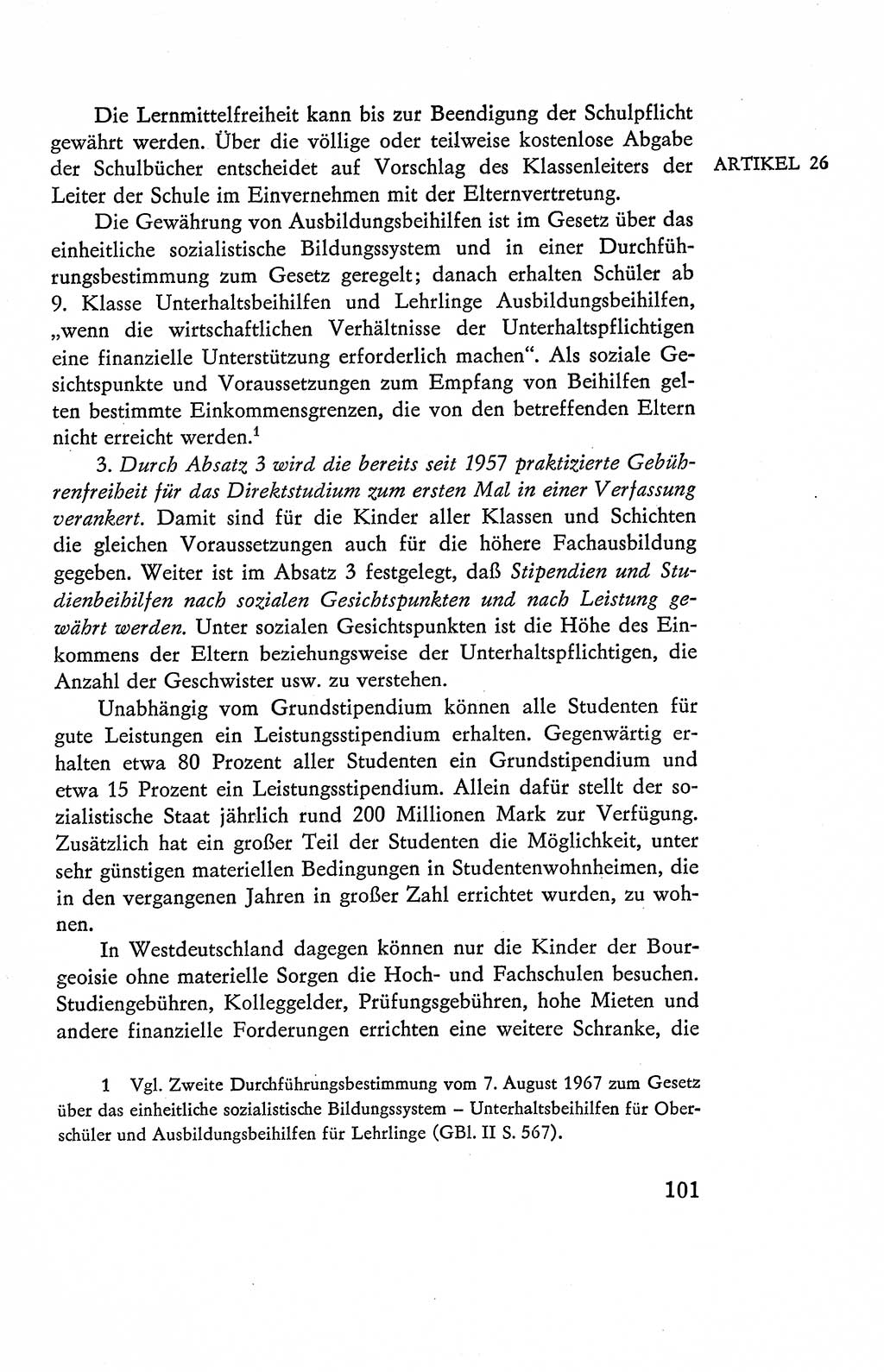 Verfassung der Deutschen Demokratischen Republik (DDR), Dokumente, Kommentar 1969, Band 2, Seite 101 (Verf. DDR Dok. Komm. 1969, Bd. 2, S. 101)