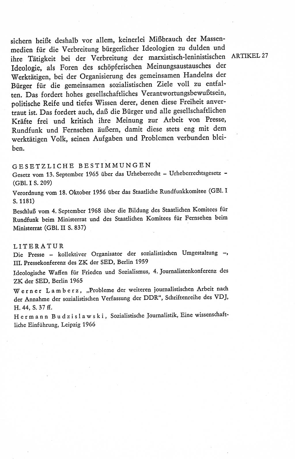 Verfassung der Deutschen Demokratischen Republik (DDR), Dokumente, Kommentar 1969, Band 2, Seite 111 (Verf. DDR Dok. Komm. 1969, Bd. 2, S. 111)