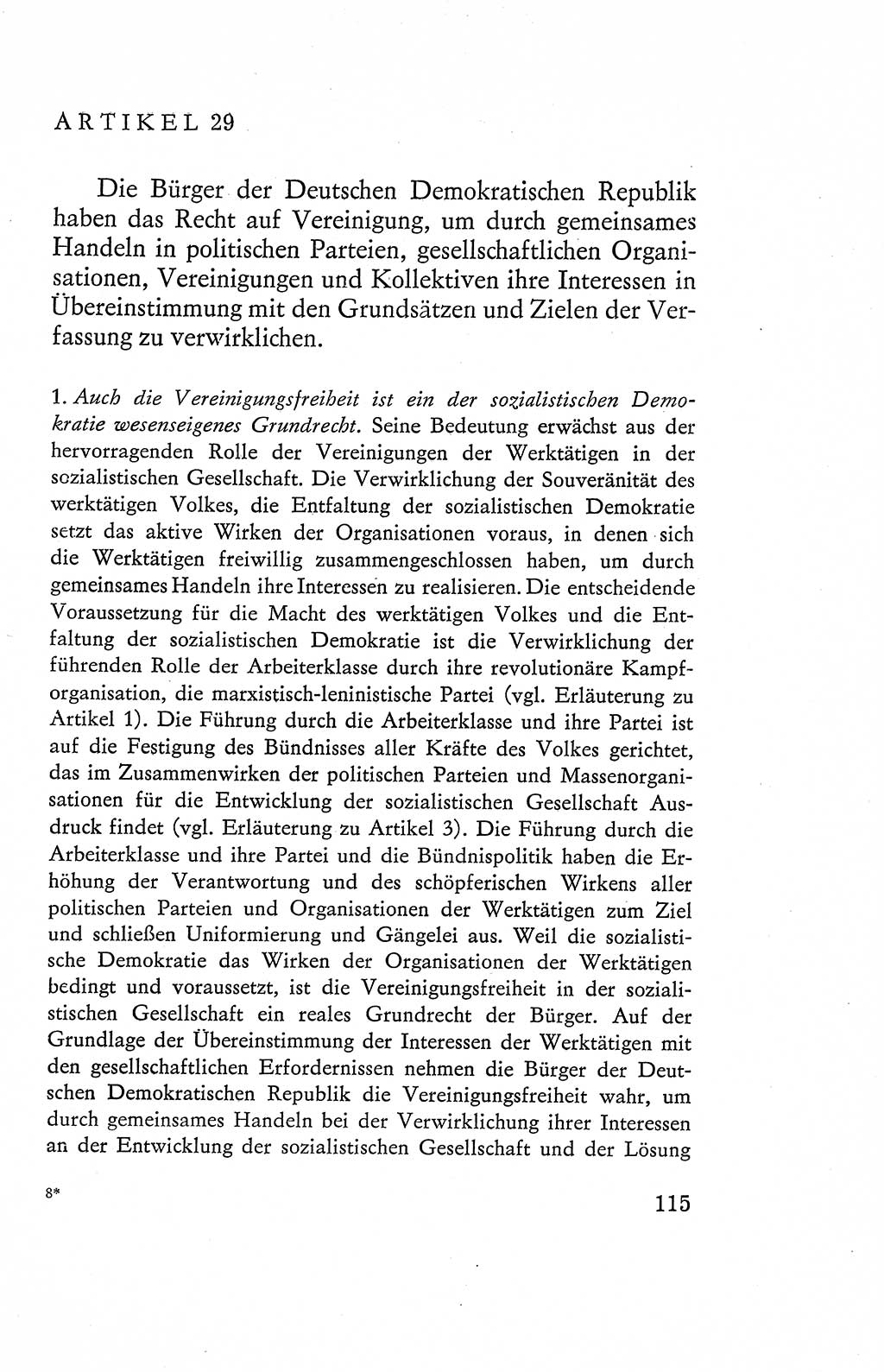 Verfassung der Deutschen Demokratischen Republik (DDR), Dokumente, Kommentar 1969, Band 2, Seite 115 (Verf. DDR Dok. Komm. 1969, Bd. 2, S. 115)