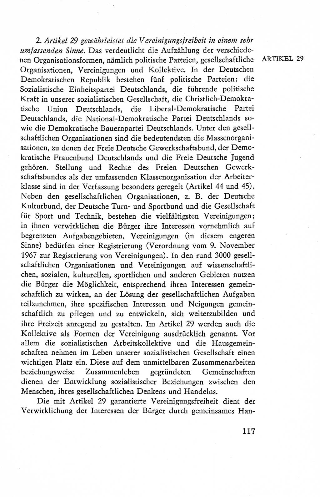 Verfassung der Deutschen Demokratischen Republik (DDR), Dokumente, Kommentar 1969, Band 2, Seite 117 (Verf. DDR Dok. Komm. 1969, Bd. 2, S. 117)