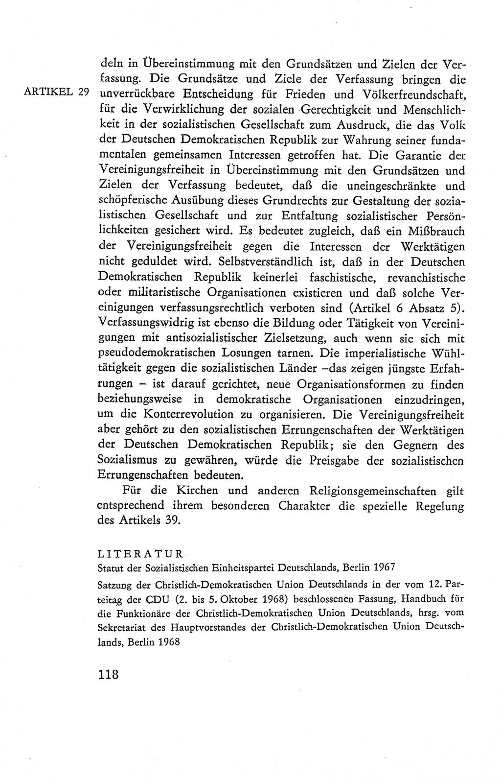 Verfassung der Deutschen Demokratischen Republik (DDR), Dokumente, Kommentar 1969, Band 2, Seite 118 (Verf. DDR Dok. Komm. 1969, Bd. 2, S. 118)