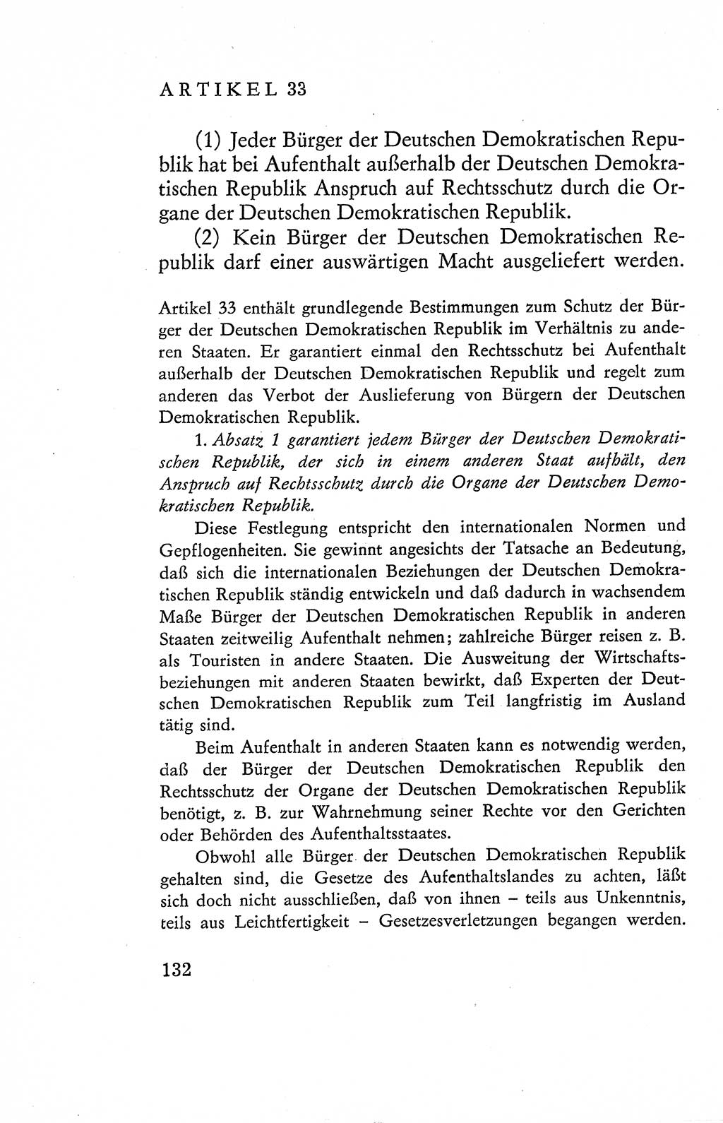 Verfassung der Deutschen Demokratischen Republik (DDR), Dokumente, Kommentar 1969, Band 2, Seite 132 (Verf. DDR Dok. Komm. 1969, Bd. 2, S. 132)