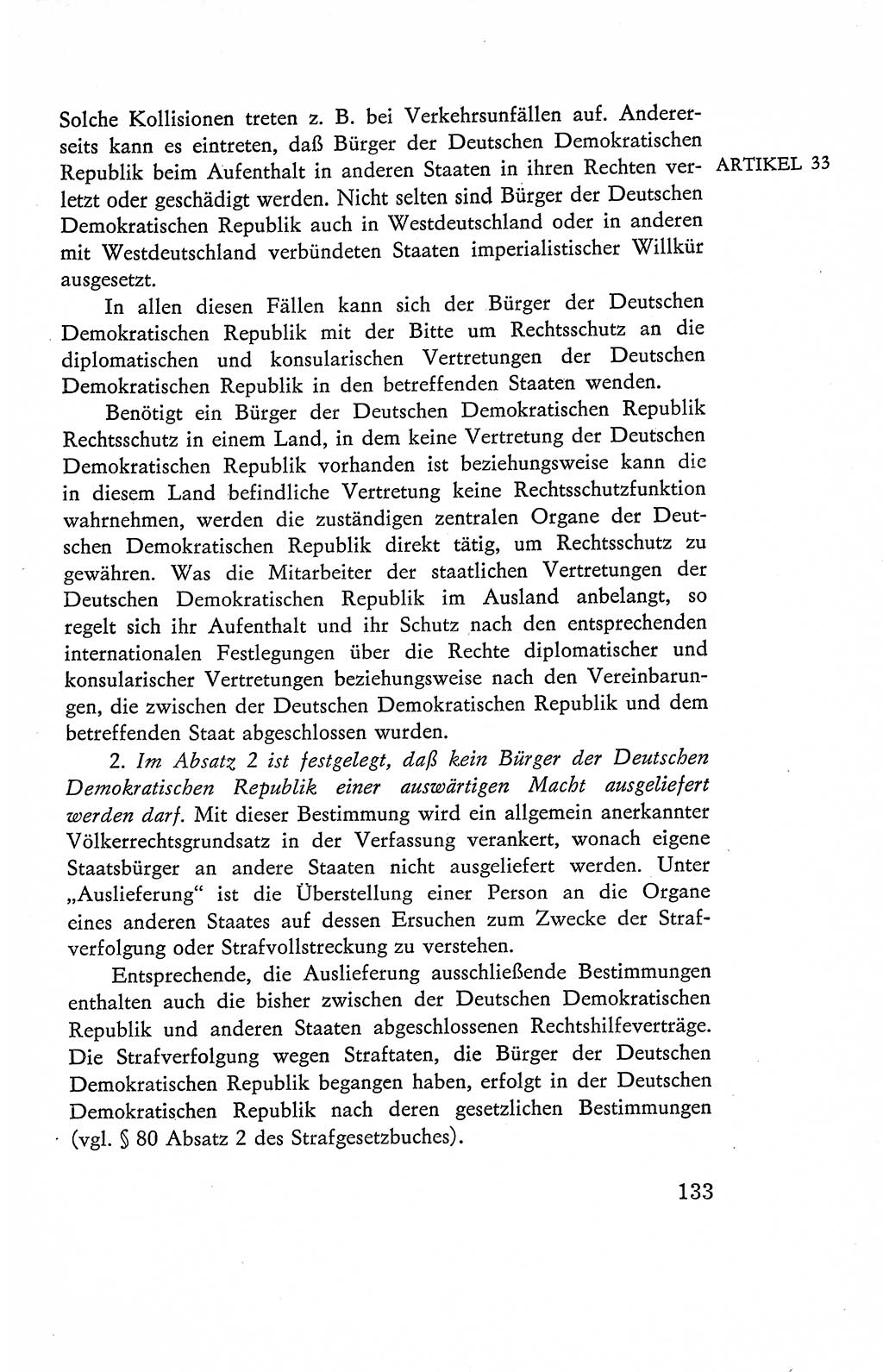 Verfassung der Deutschen Demokratischen Republik (DDR), Dokumente, Kommentar 1969, Band 2, Seite 133 (Verf. DDR Dok. Komm. 1969, Bd. 2, S. 133)