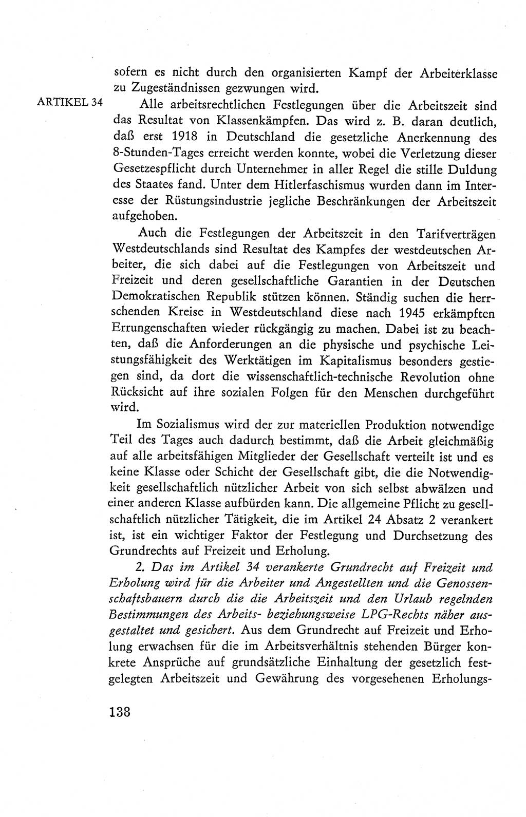 Verfassung der Deutschen Demokratischen Republik (DDR), Dokumente, Kommentar 1969, Band 2, Seite 138 (Verf. DDR Dok. Komm. 1969, Bd. 2, S. 138)