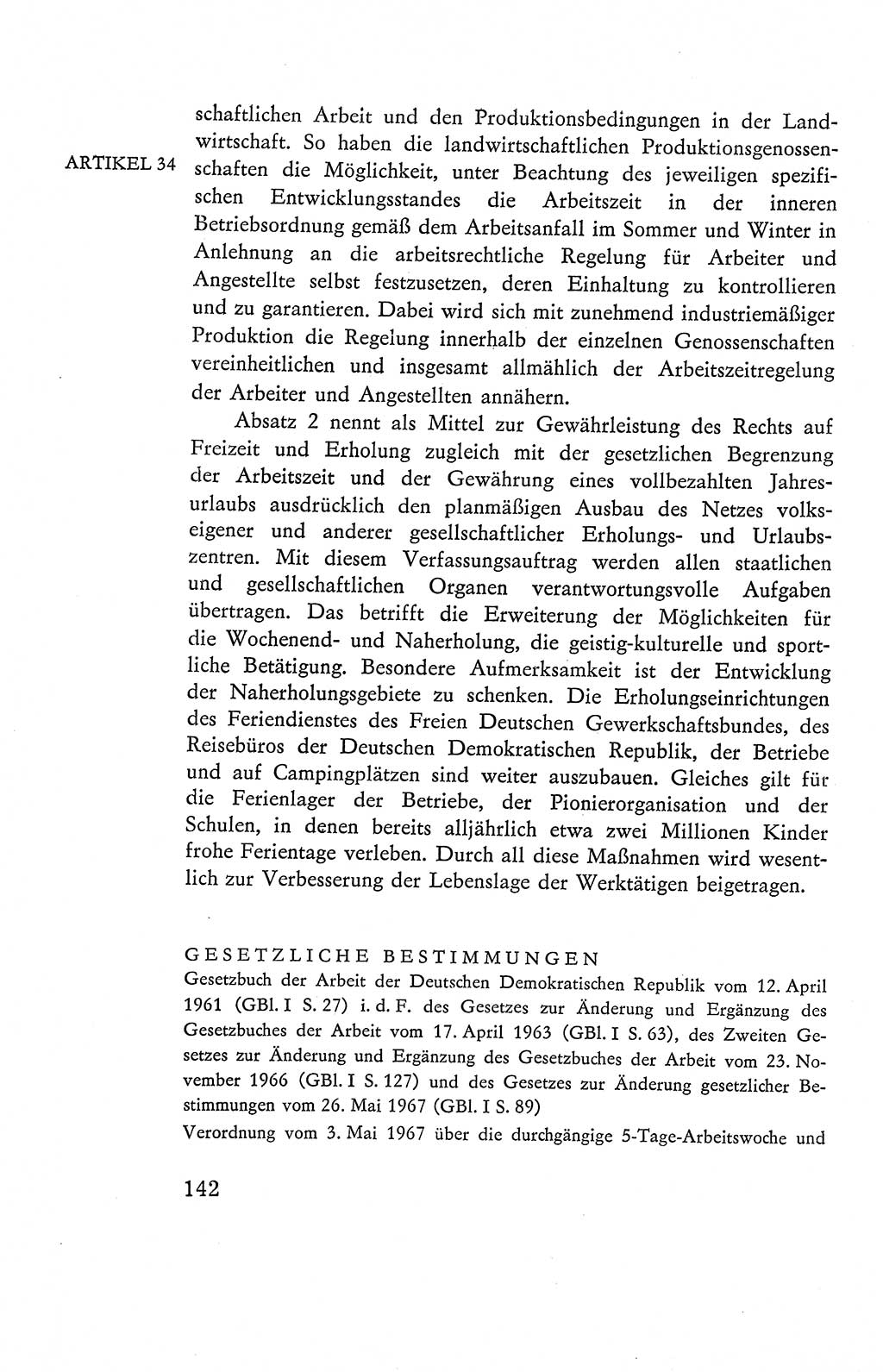 Verfassung der Deutschen Demokratischen Republik (DDR), Dokumente, Kommentar 1969, Band 2, Seite 142 (Verf. DDR Dok. Komm. 1969, Bd. 2, S. 142)