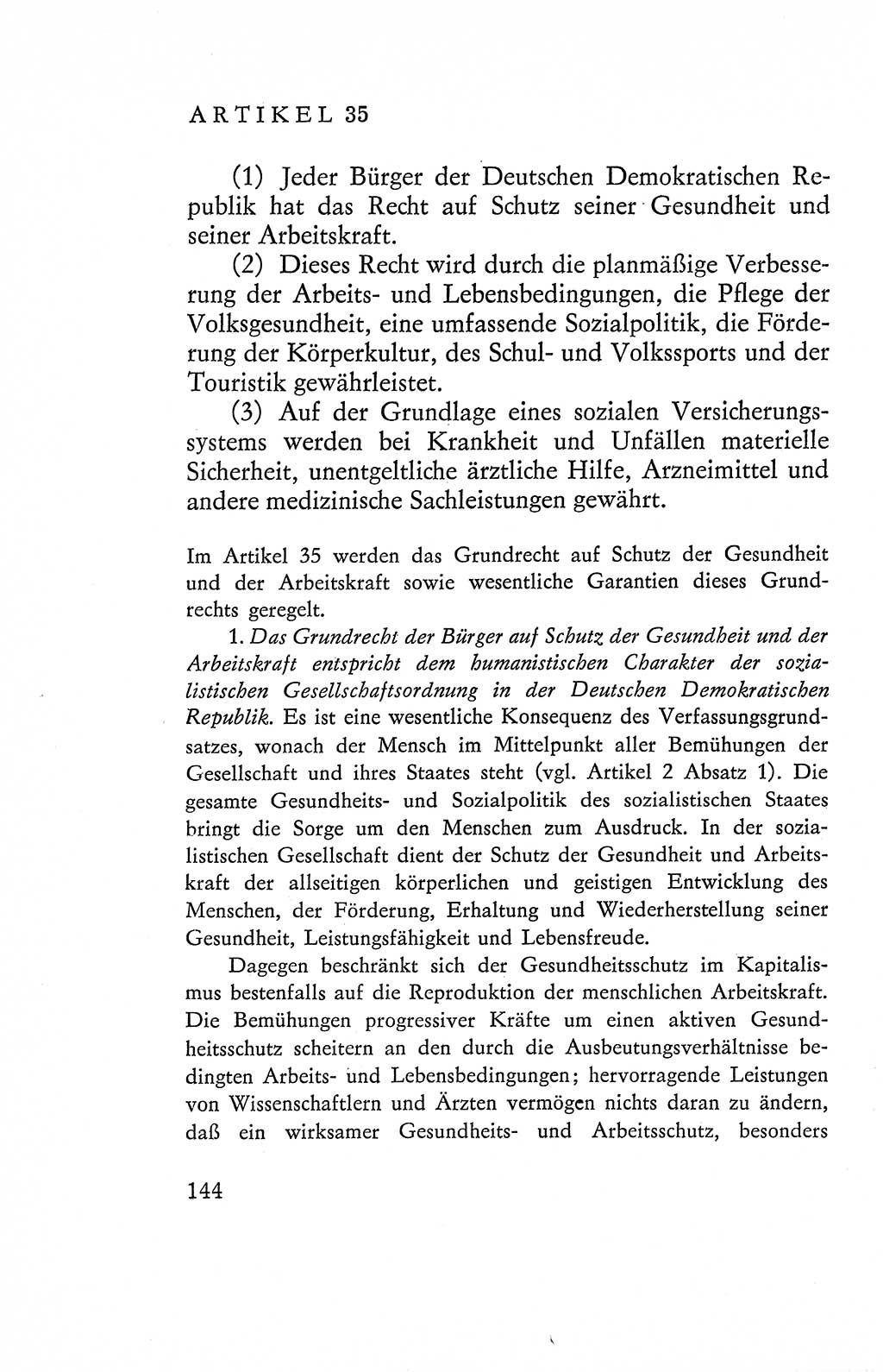 Verfassung der Deutschen Demokratischen Republik (DDR), Dokumente, Kommentar 1969, Band 2, Seite 144 (Verf. DDR Dok. Komm. 1969, Bd. 2, S. 144)