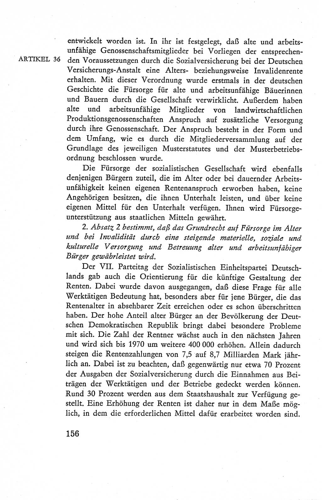 Verfassung der Deutschen Demokratischen Republik (DDR), Dokumente, Kommentar 1969, Band 2, Seite 156 (Verf. DDR Dok. Komm. 1969, Bd. 2, S. 156)