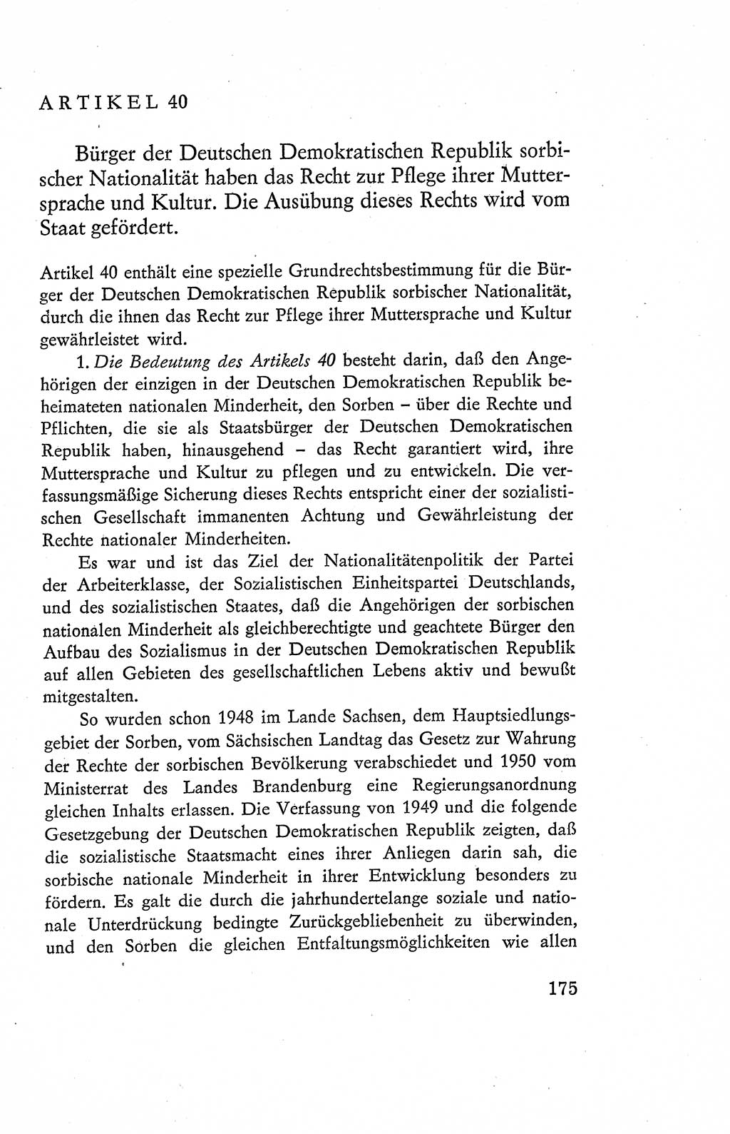 Verfassung der Deutschen Demokratischen Republik (DDR), Dokumente, Kommentar 1969, Band 2, Seite 175 (Verf. DDR Dok. Komm. 1969, Bd. 2, S. 175)