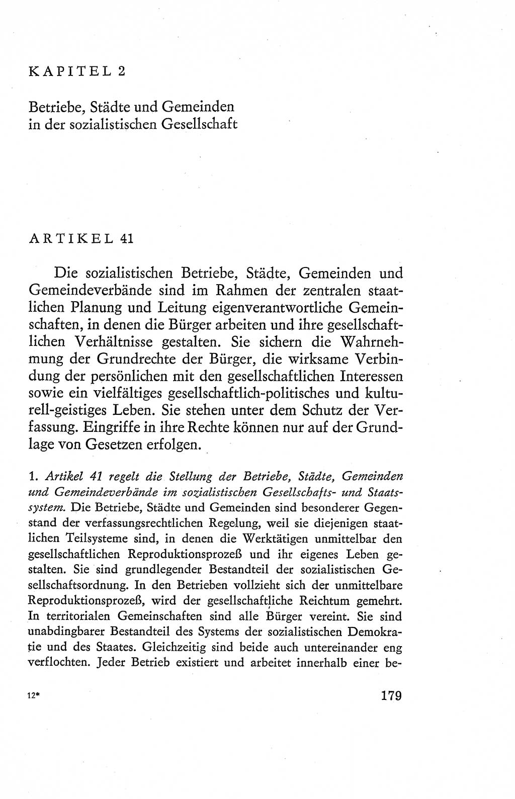 Verfassung der Deutschen Demokratischen Republik (DDR), Dokumente, Kommentar 1969, Band 2, Seite 179 (Verf. DDR Dok. Komm. 1969, Bd. 2, S. 179)