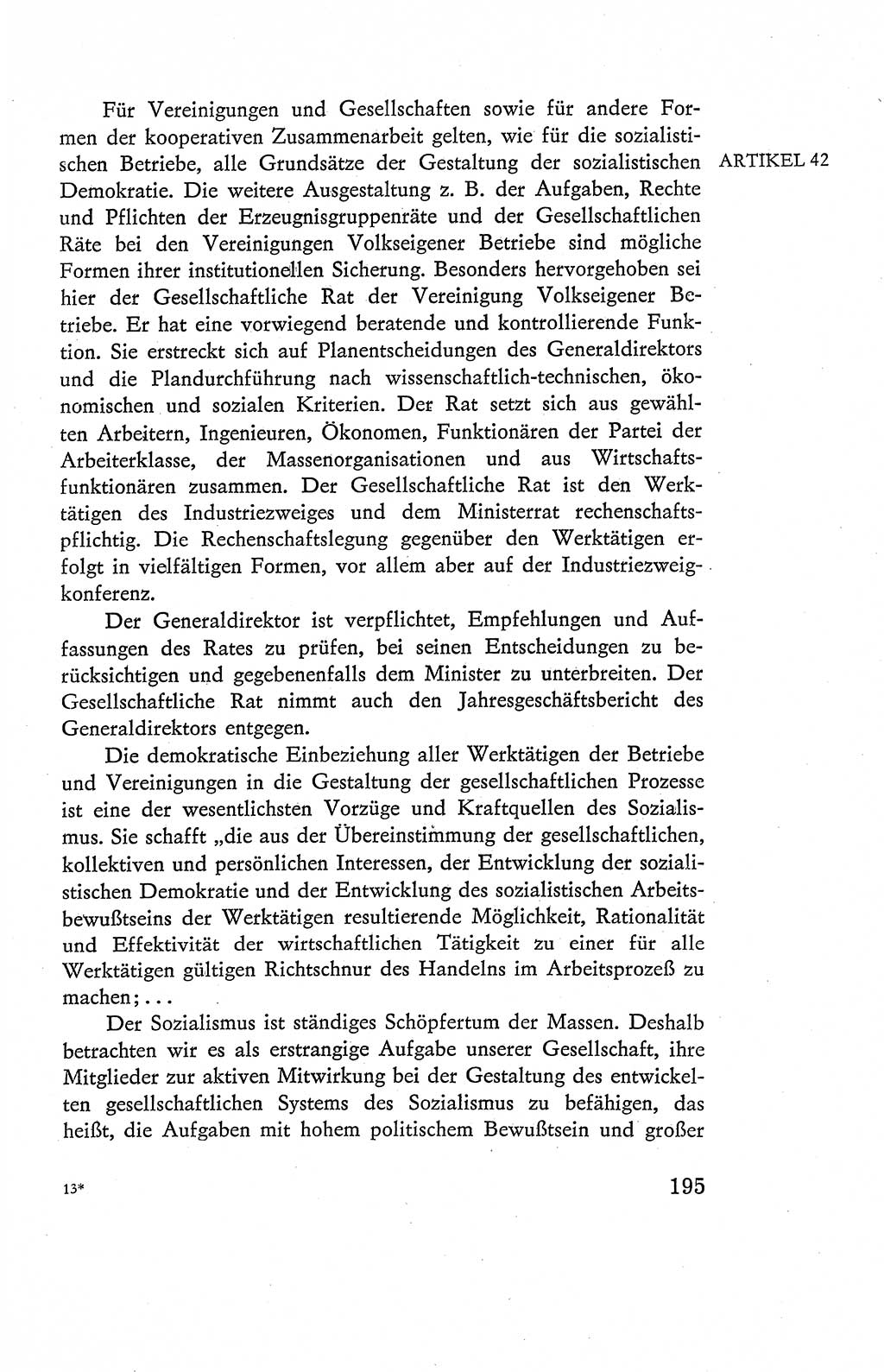 Verfassung der Deutschen Demokratischen Republik (DDR), Dokumente, Kommentar 1969, Band 2, Seite 195 (Verf. DDR Dok. Komm. 1969, Bd. 2, S. 195)