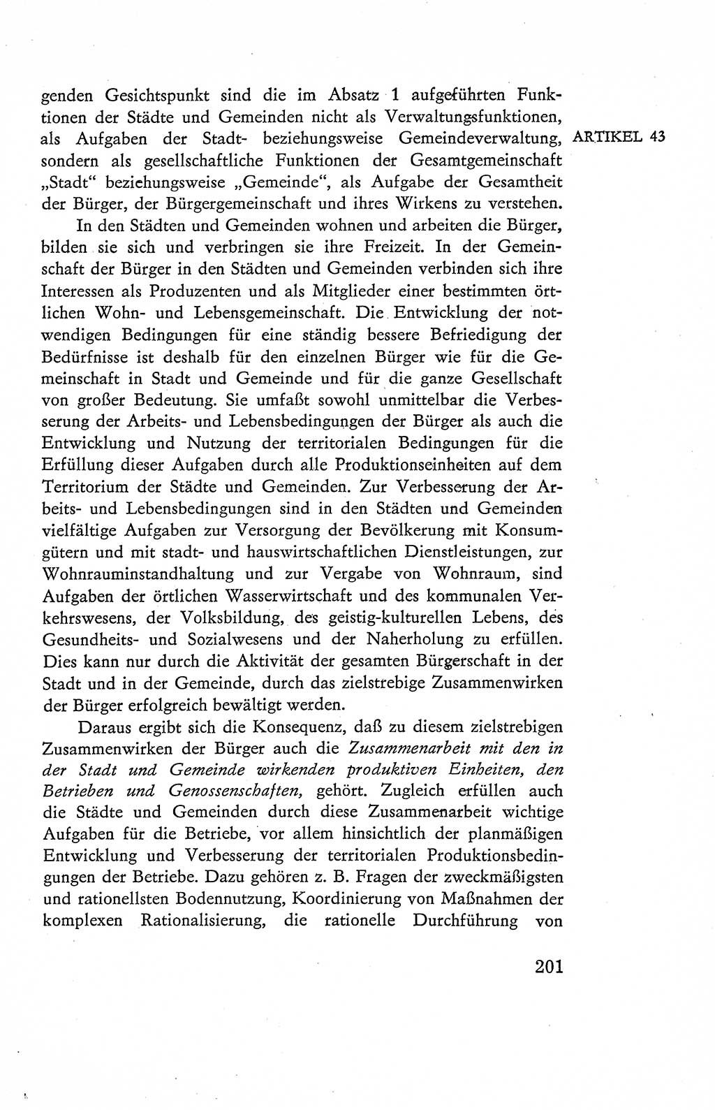 Verfassung der Deutschen Demokratischen Republik (DDR), Dokumente, Kommentar 1969, Band 2, Seite 201 (Verf. DDR Dok. Komm. 1969, Bd. 2, S. 201)