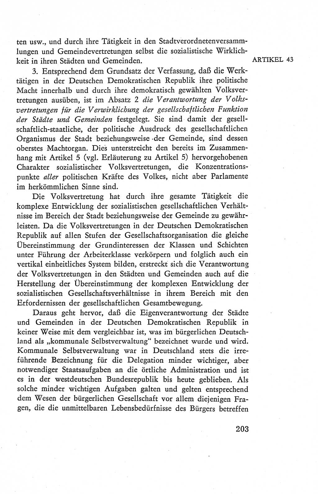Verfassung der Deutschen Demokratischen Republik (DDR), Dokumente, Kommentar 1969, Band 2, Seite 203 (Verf. DDR Dok. Komm. 1969, Bd. 2, S. 203)