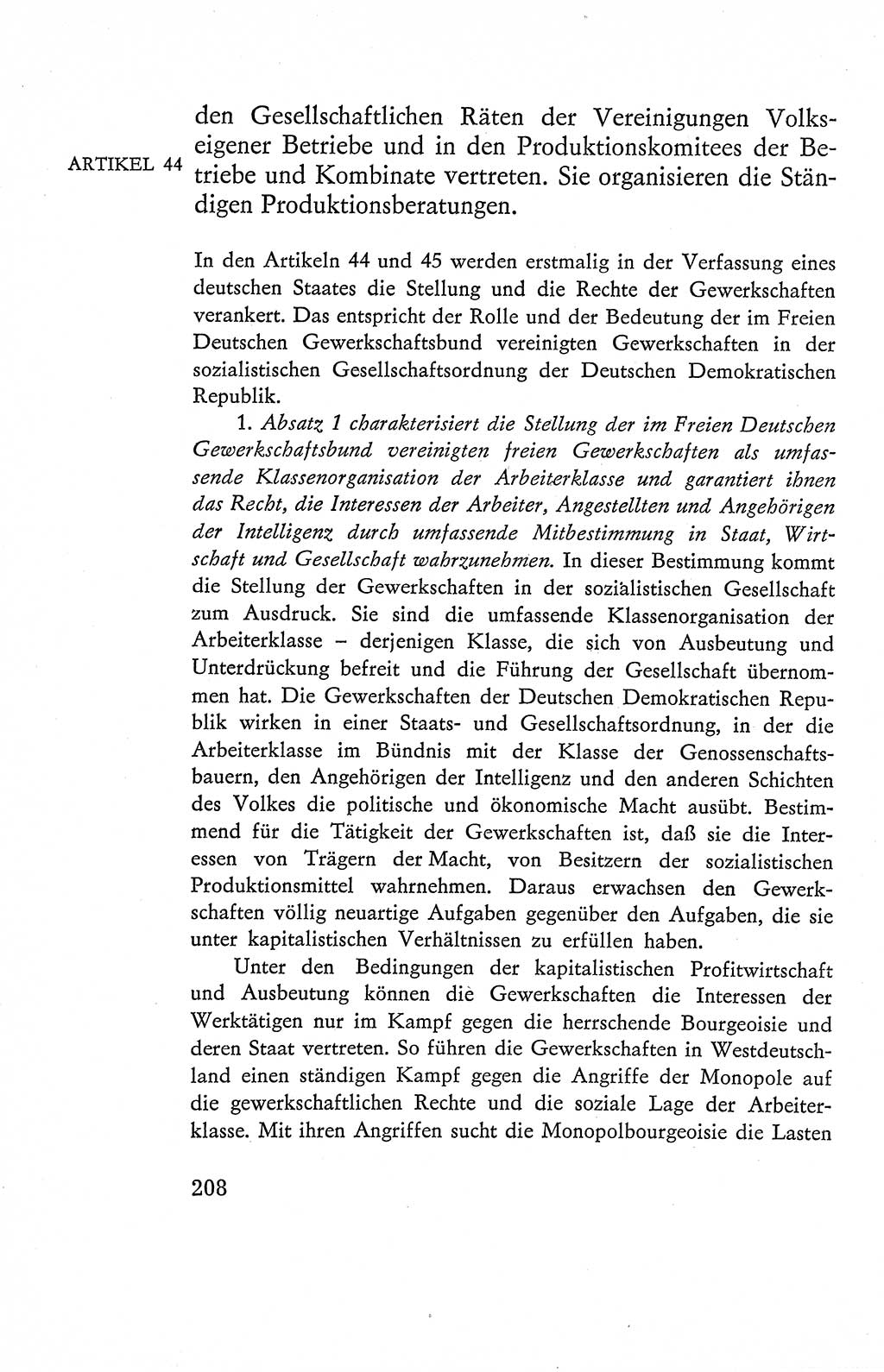 Verfassung der Deutschen Demokratischen Republik (DDR), Dokumente, Kommentar 1969, Band 2, Seite 208 (Verf. DDR Dok. Komm. 1969, Bd. 2, S. 208)