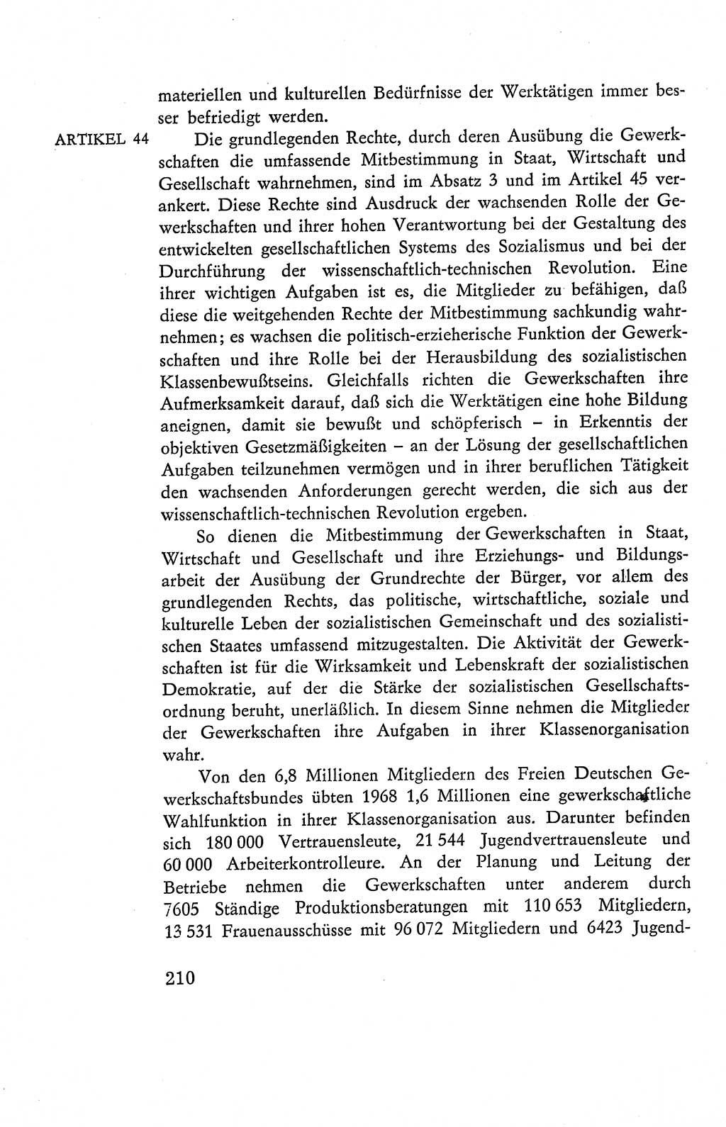 Verfassung der Deutschen Demokratischen Republik (DDR), Dokumente, Kommentar 1969, Band 2, Seite 210 (Verf. DDR Dok. Komm. 1969, Bd. 2, S. 210)