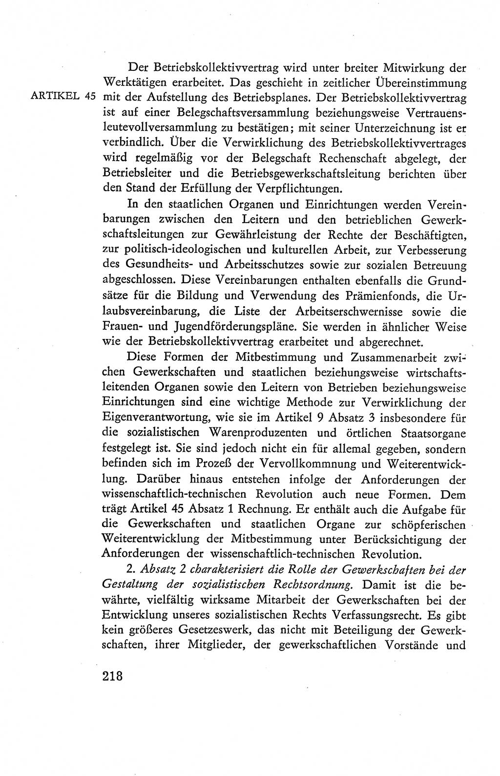 Verfassung der Deutschen Demokratischen Republik (DDR), Dokumente, Kommentar 1969, Band 2, Seite 218 (Verf. DDR Dok. Komm. 1969, Bd. 2, S. 218)