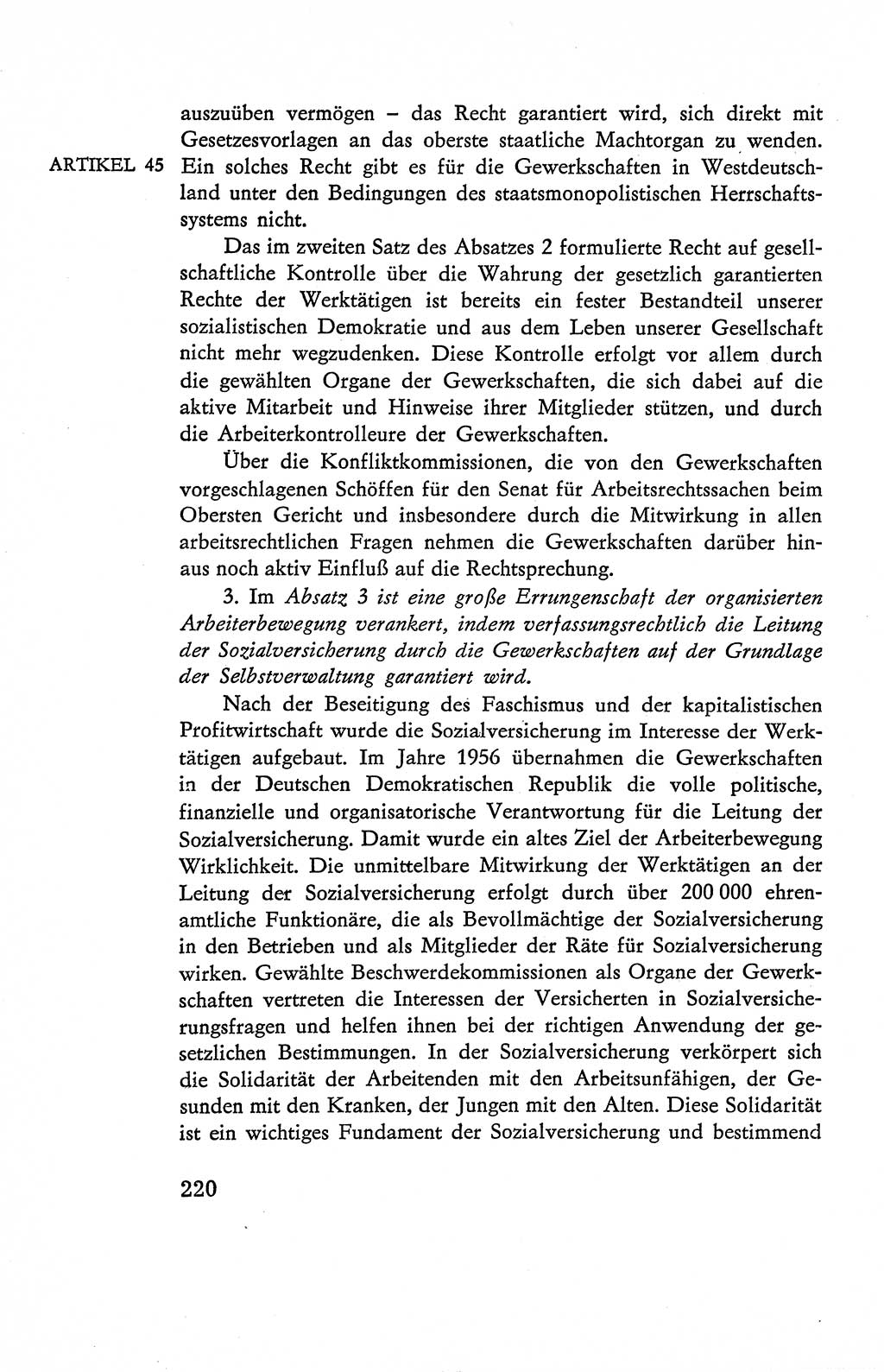 Verfassung der Deutschen Demokratischen Republik (DDR), Dokumente, Kommentar 1969, Band 2, Seite 220 (Verf. DDR Dok. Komm. 1969, Bd. 2, S. 220)