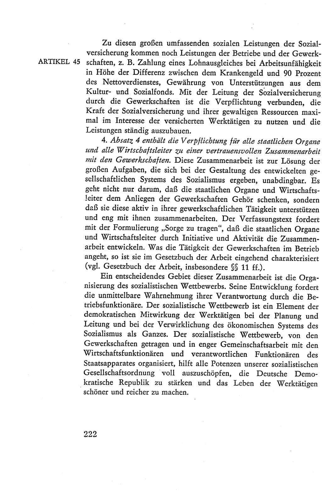 Verfassung der Deutschen Demokratischen Republik (DDR), Dokumente, Kommentar 1969, Band 2, Seite 222 (Verf. DDR Dok. Komm. 1969, Bd. 2, S. 222)