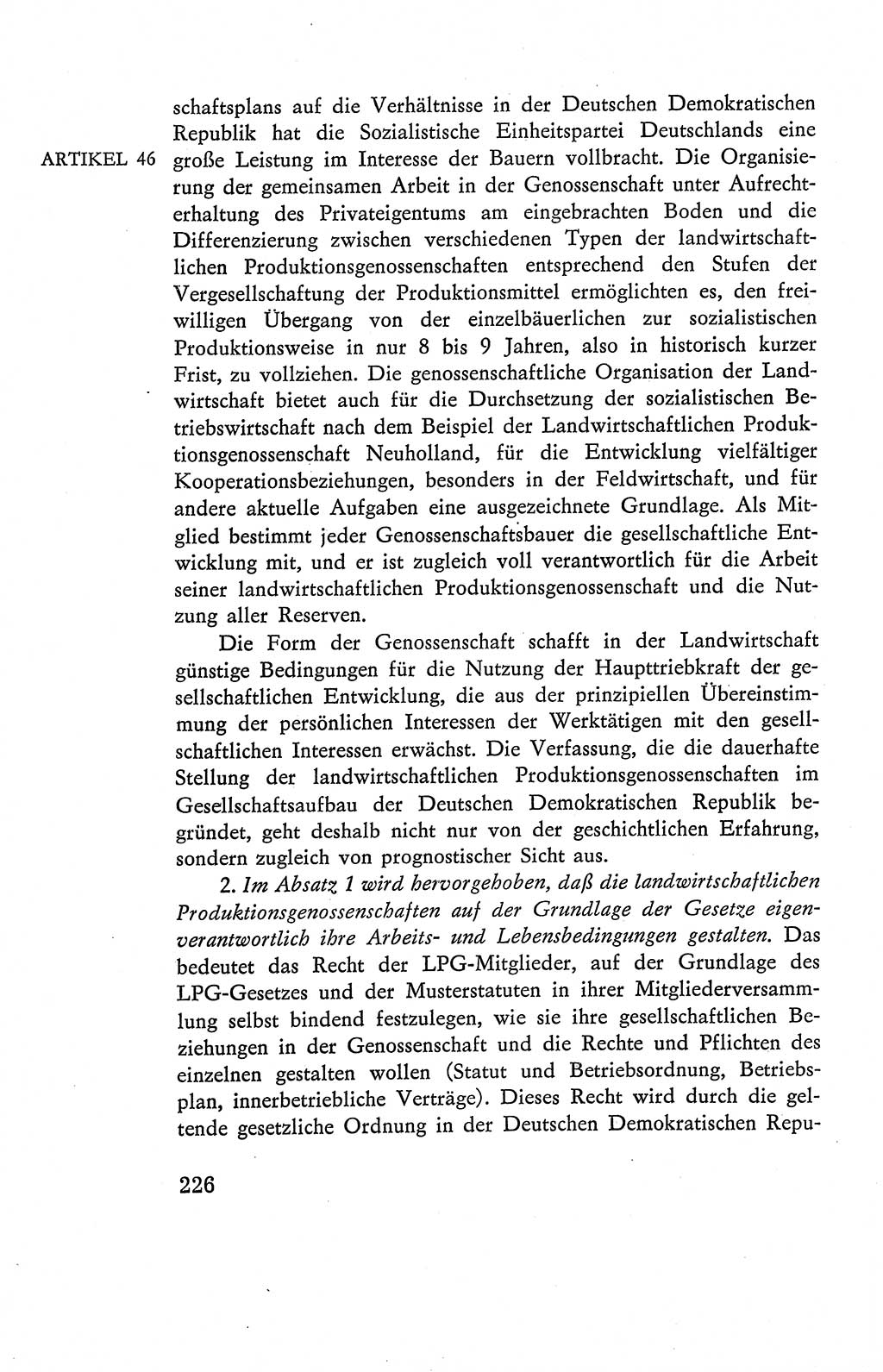 Verfassung der Deutschen Demokratischen Republik (DDR), Dokumente, Kommentar 1969, Band 2, Seite 226 (Verf. DDR Dok. Komm. 1969, Bd. 2, S. 226)