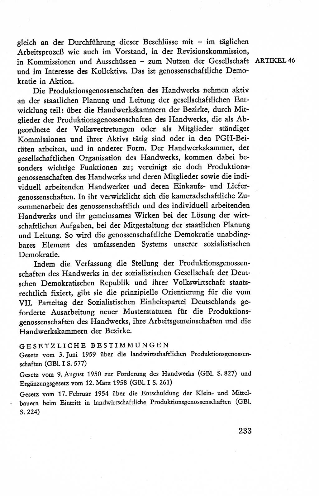 Verfassung der Deutschen Demokratischen Republik (DDR), Dokumente, Kommentar 1969, Band 2, Seite 233 (Verf. DDR Dok. Komm. 1969, Bd. 2, S. 233)