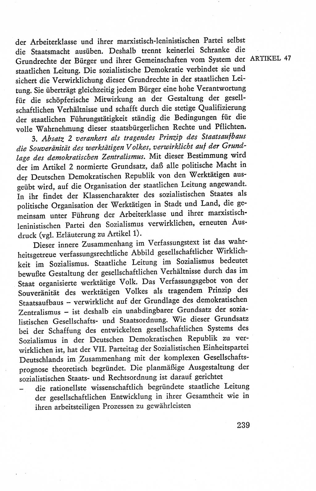 Verfassung der Deutschen Demokratischen Republik (DDR), Dokumente, Kommentar 1969, Band 2, Seite 239 (Verf. DDR Dok. Komm. 1969, Bd. 2, S. 239)