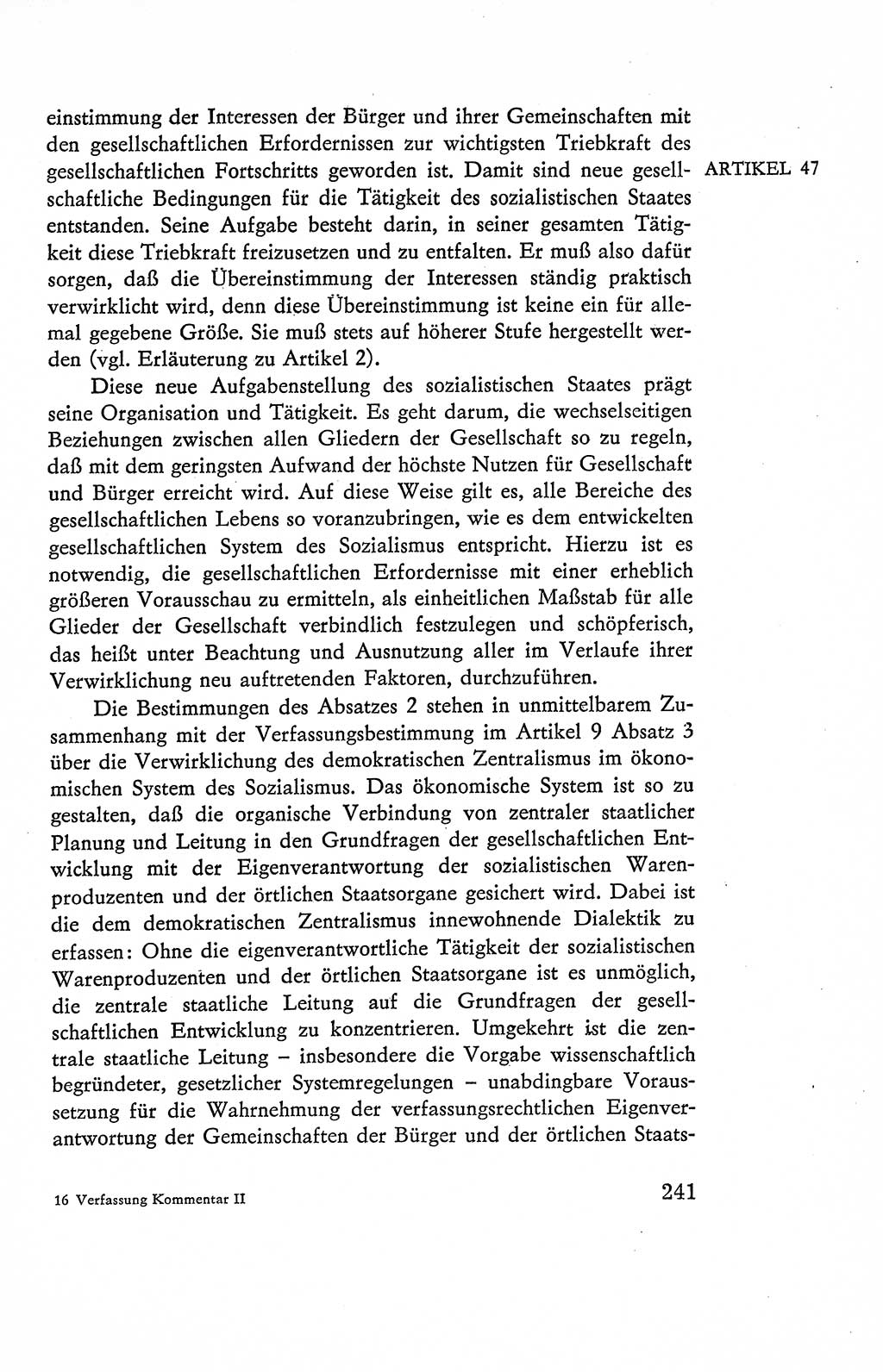 Verfassung der Deutschen Demokratischen Republik (DDR), Dokumente, Kommentar 1969, Band 2, Seite 241 (Verf. DDR Dok. Komm. 1969, Bd. 2, S. 241)