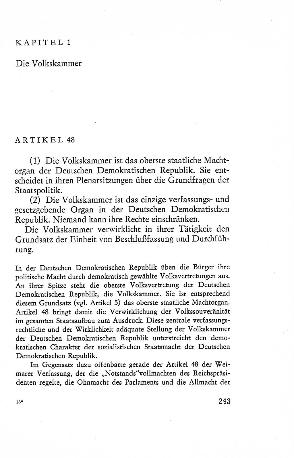 Verfassung der Deutschen Demokratischen Republik (DDR), Dokumente, Kommentar 1969, Band 2, Seite 243 (Verf. DDR Dok. Komm. 1969, Bd. 2, S. 243)