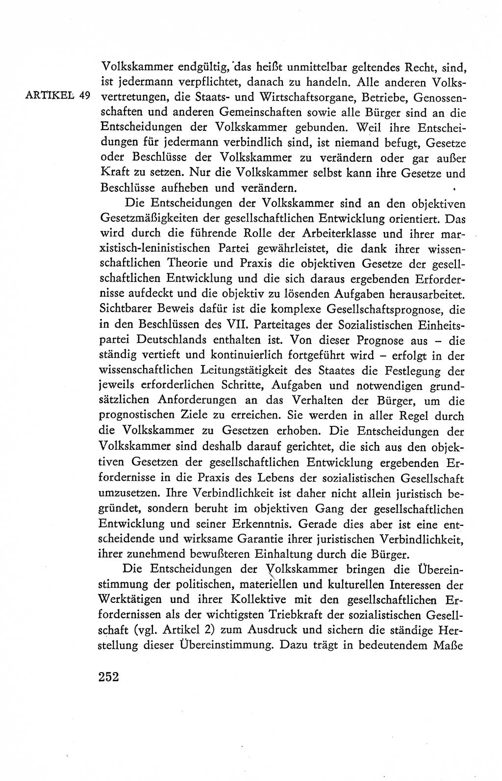 Verfassung der Deutschen Demokratischen Republik (DDR), Dokumente, Kommentar 1969, Band 2, Seite 252 (Verf. DDR Dok. Komm. 1969, Bd. 2, S. 252)