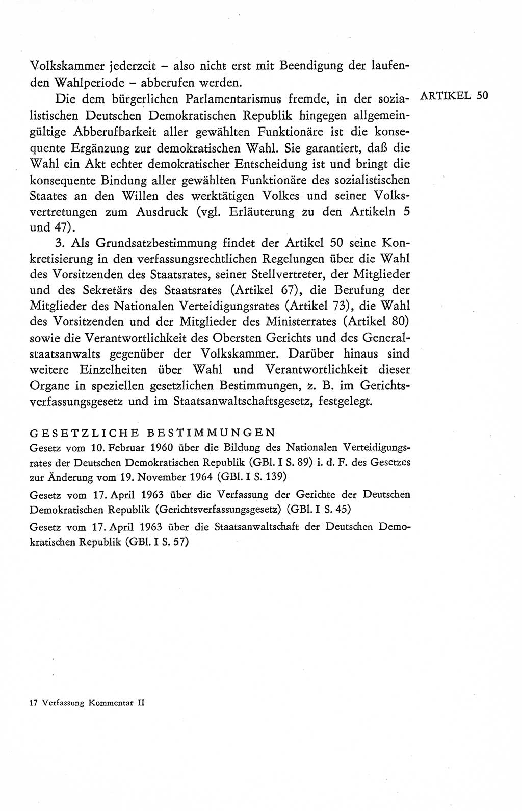 Verfassung der Deutschen Demokratischen Republik (DDR), Dokumente, Kommentar 1969, Band 2, Seite 257 (Verf. DDR Dok. Komm. 1969, Bd. 2, S. 257)