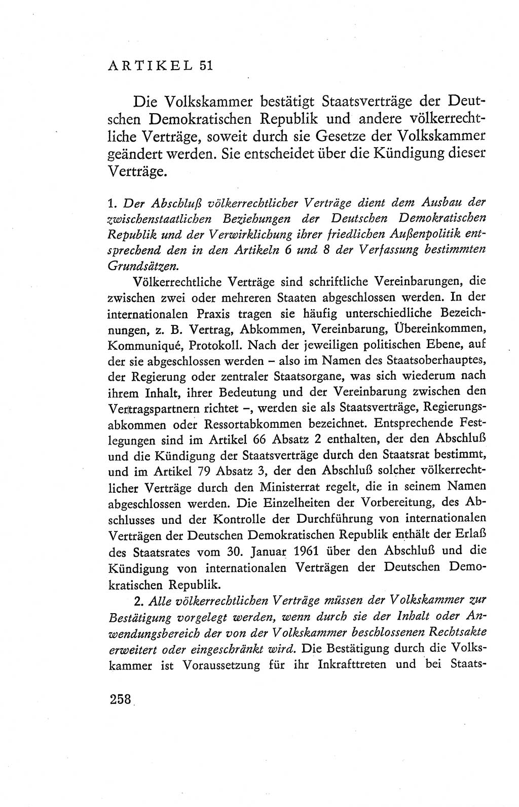 Verfassung der Deutschen Demokratischen Republik (DDR), Dokumente, Kommentar 1969, Band 2, Seite 258 (Verf. DDR Dok. Komm. 1969, Bd. 2, S. 258)