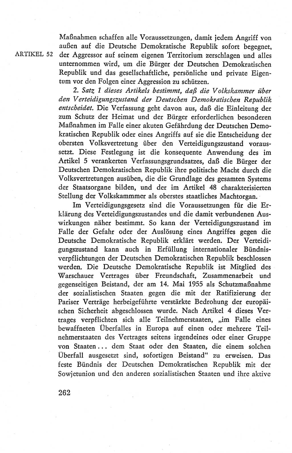 Verfassung der Deutschen Demokratischen Republik (DDR), Dokumente, Kommentar 1969, Band 2, Seite 262 (Verf. DDR Dok. Komm. 1969, Bd. 2, S. 262)