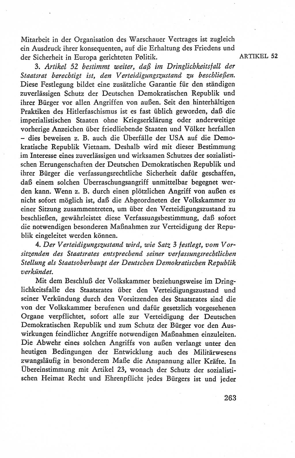 Verfassung der Deutschen Demokratischen Republik (DDR), Dokumente, Kommentar 1969, Band 2, Seite 263 (Verf. DDR Dok. Komm. 1969, Bd. 2, S. 263)