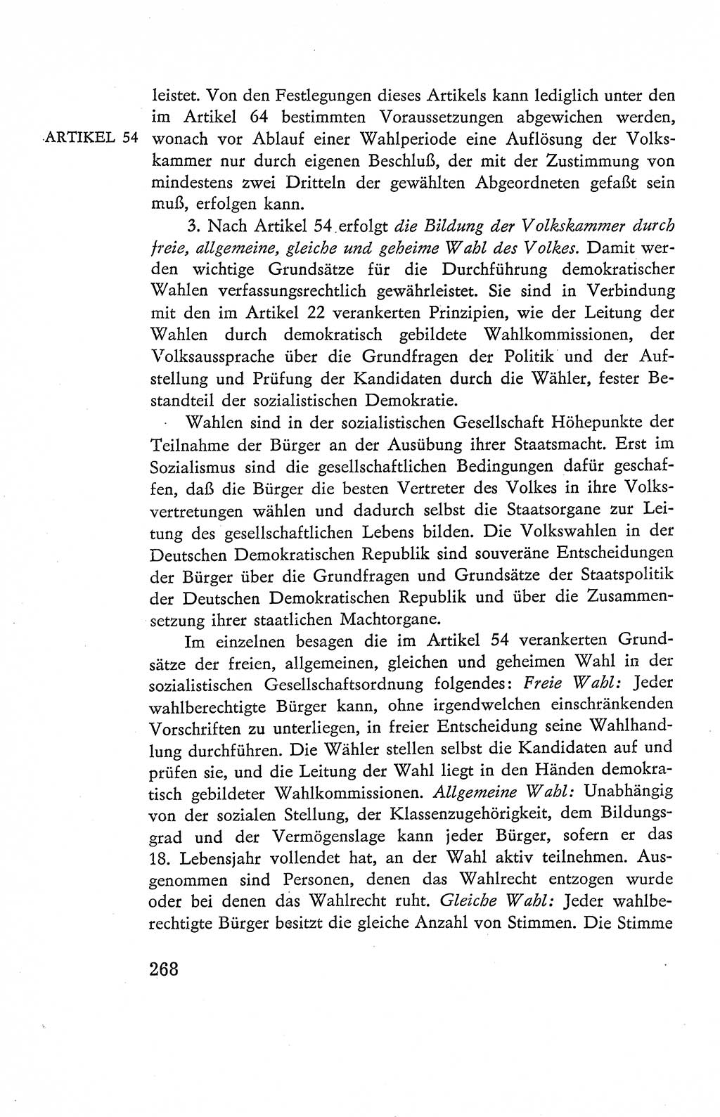 Verfassung der Deutschen Demokratischen Republik (DDR), Dokumente, Kommentar 1969, Band 2, Seite 268 (Verf. DDR Dok. Komm. 1969, Bd. 2, S. 268)