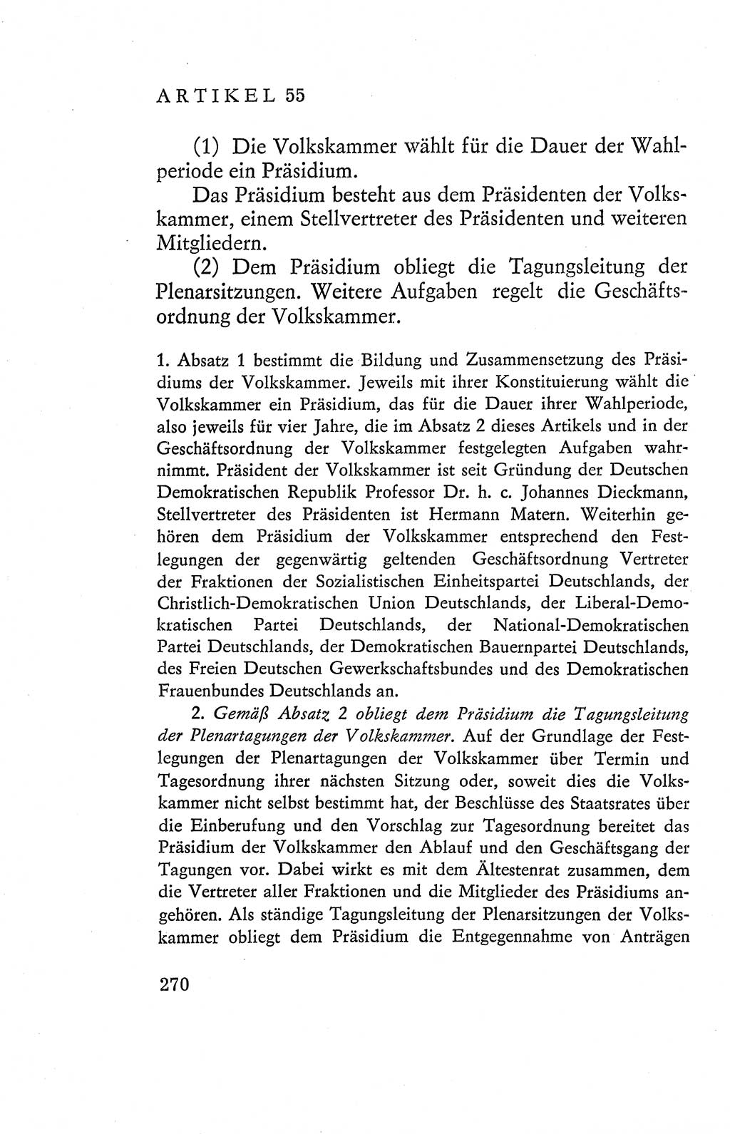 Verfassung der Deutschen Demokratischen Republik (DDR), Dokumente, Kommentar 1969, Band 2, Seite 270 (Verf. DDR Dok. Komm. 1969, Bd. 2, S. 270)