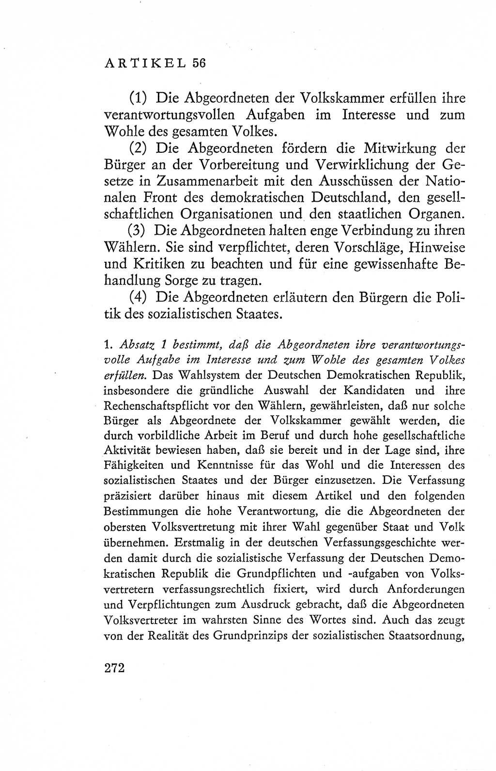 Verfassung der Deutschen Demokratischen Republik (DDR), Dokumente, Kommentar 1969, Band 2, Seite 272 (Verf. DDR Dok. Komm. 1969, Bd. 2, S. 272)